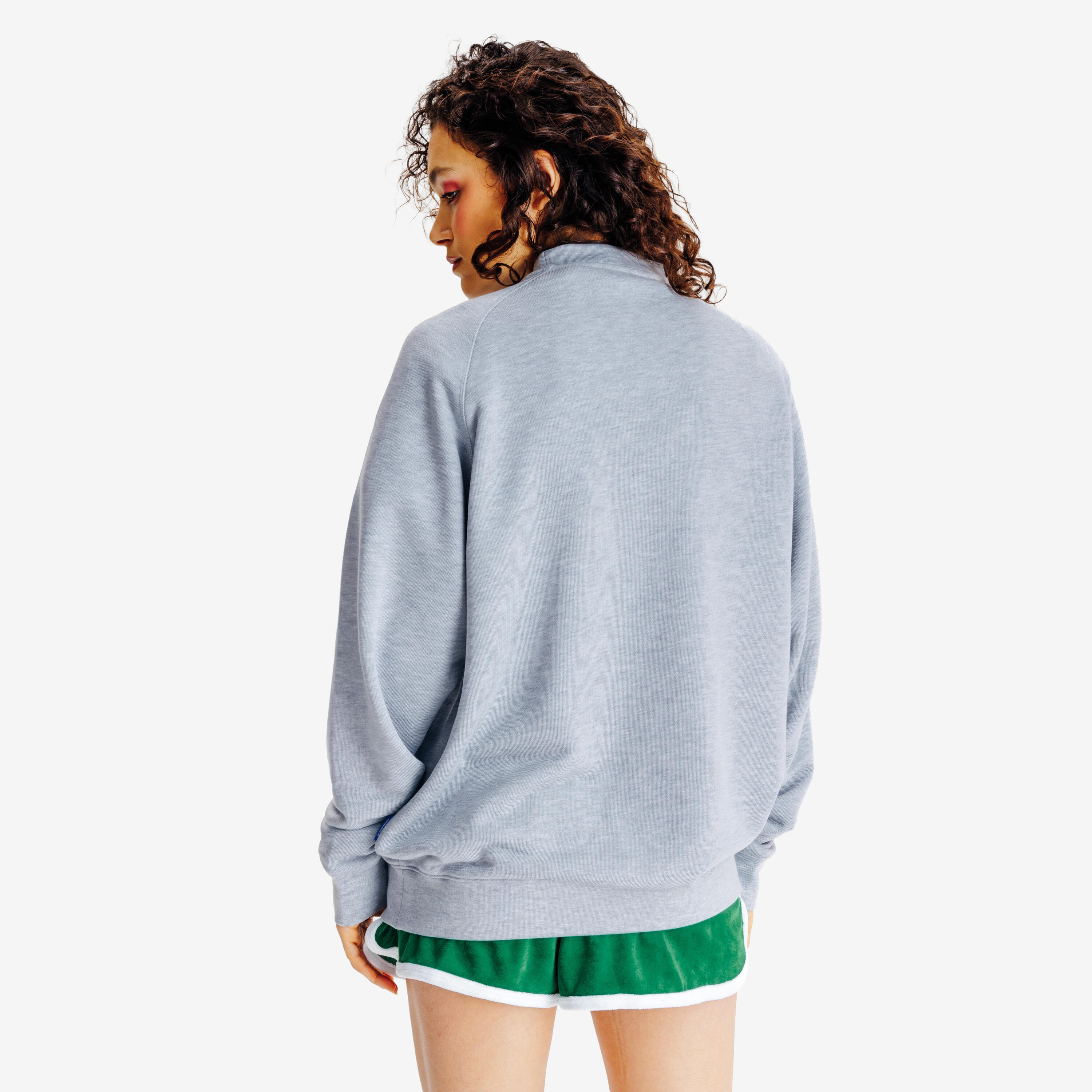 Sweatshirt Herren Rundhals - Yestalgia grau meliert 4/7