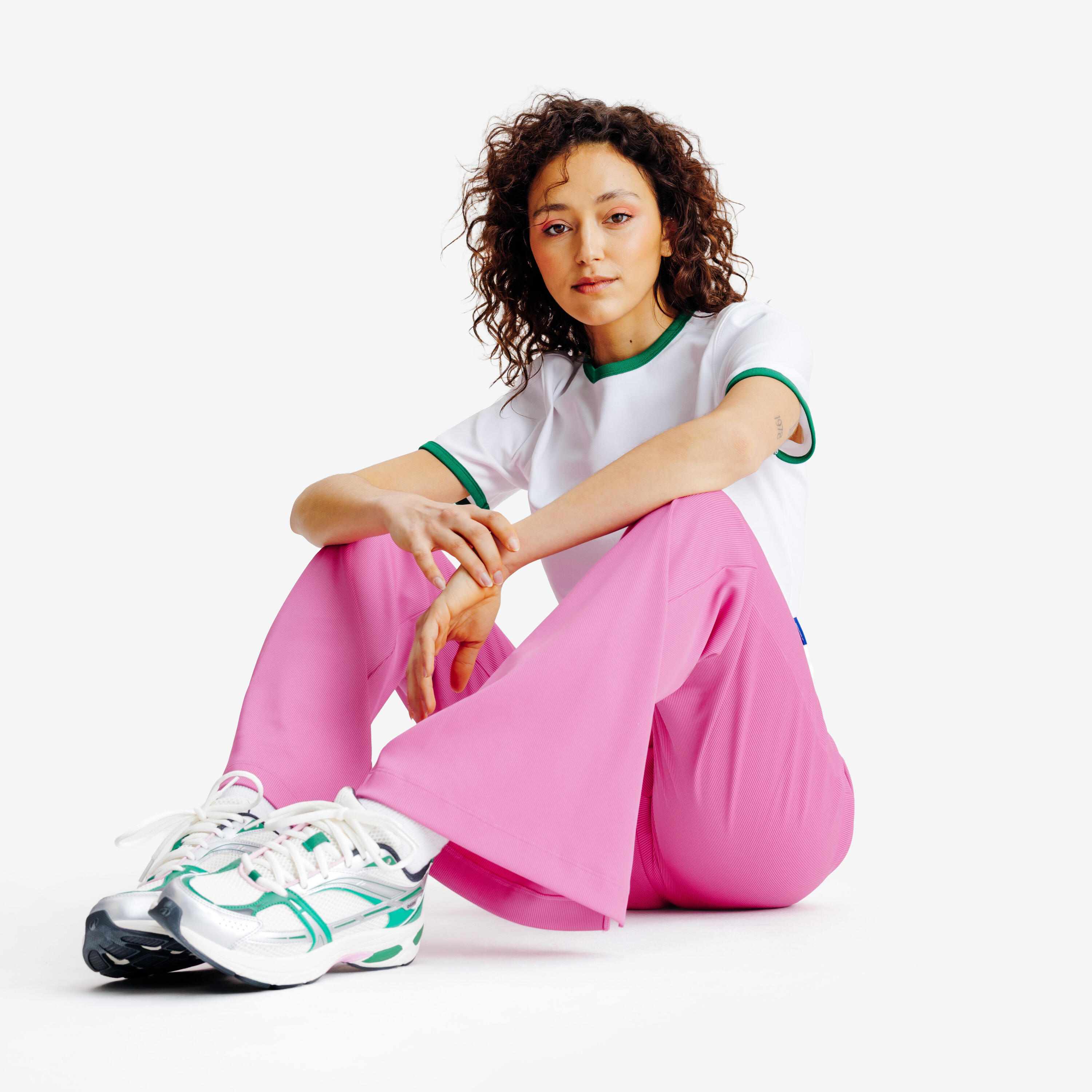 Flared legging Yestalgia dames roze 6/8