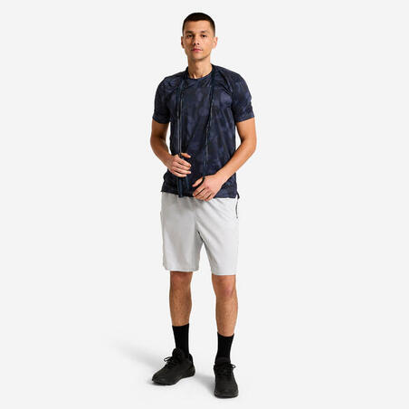 Футболка чоловіча для фітнесу 120 синя