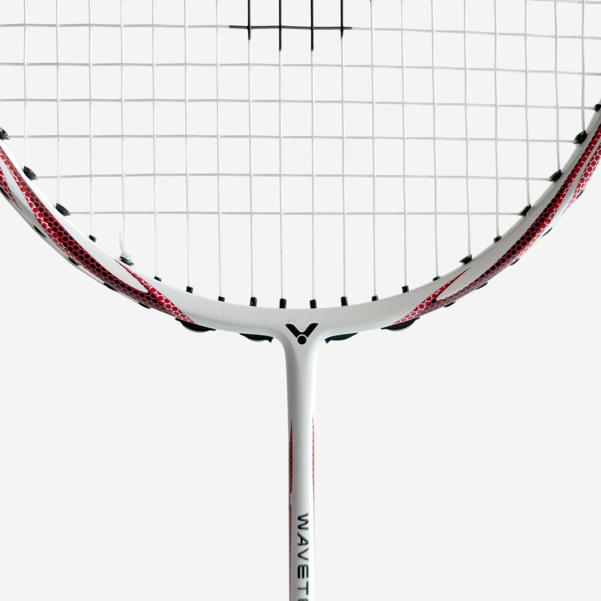 Badminton Racket Wavetec Magan 8 Slim - White & Red | Decathlon