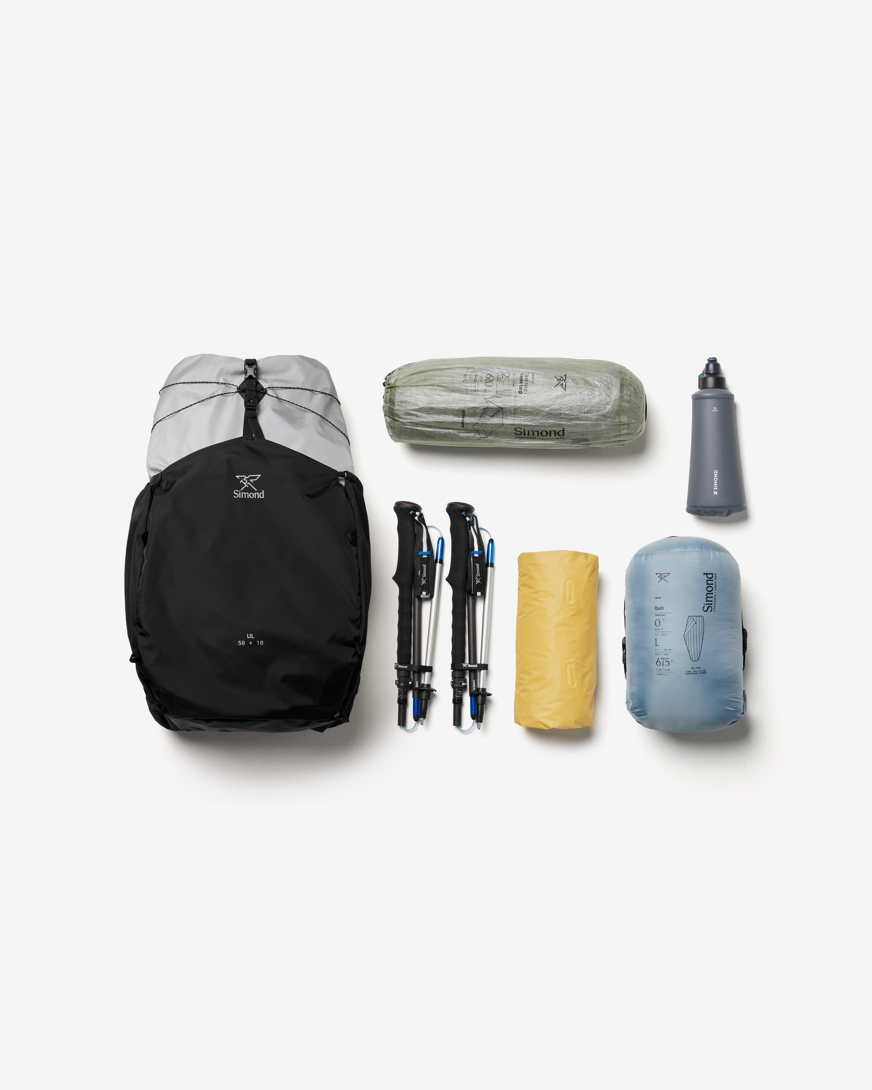 Lot De 3 équipements Randonnée : Sac à Dos Miracle + Paille De Vie + Bâtons Trek-z – Neuf