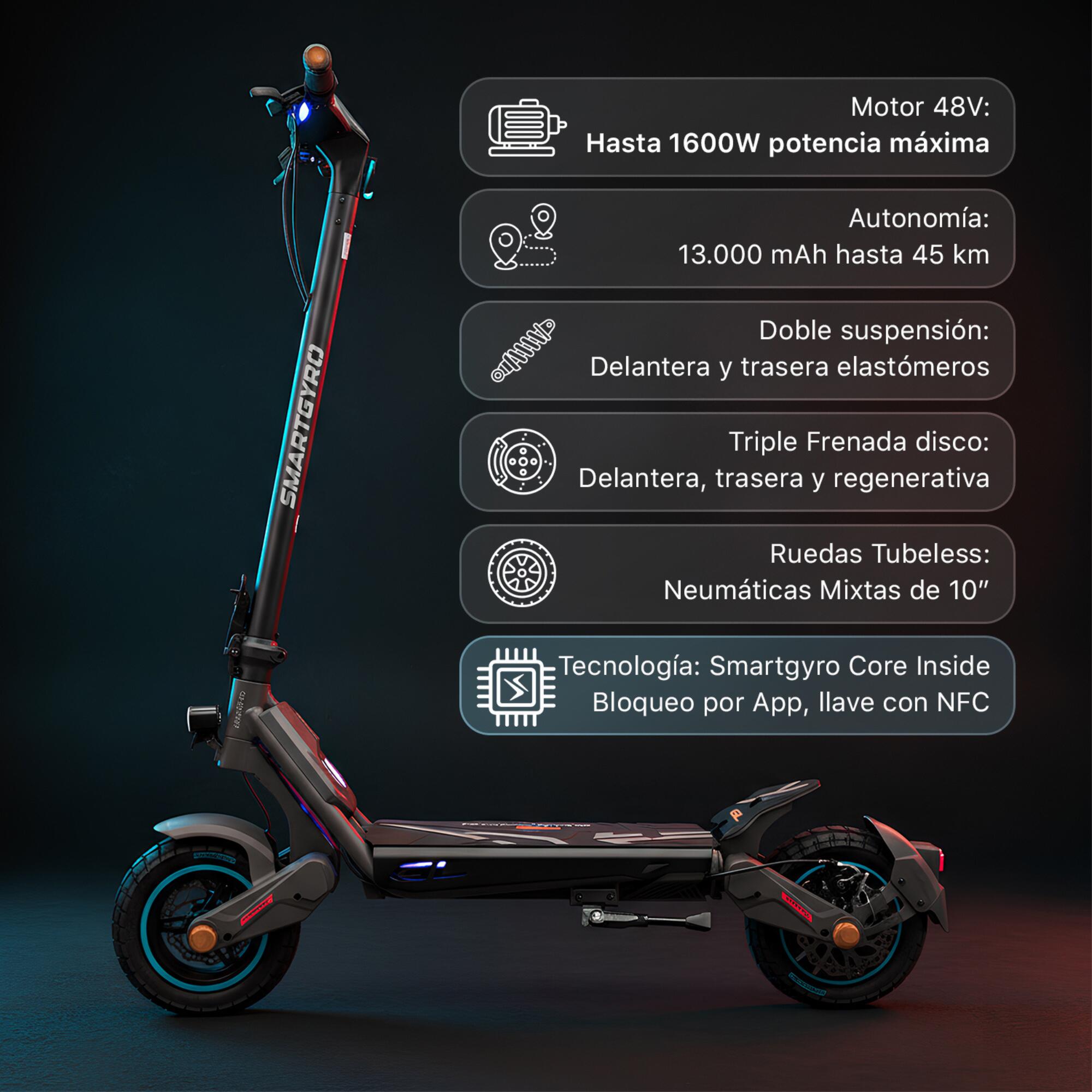 Patinete eléctrico Smartgyro Rockway GL 3/16
