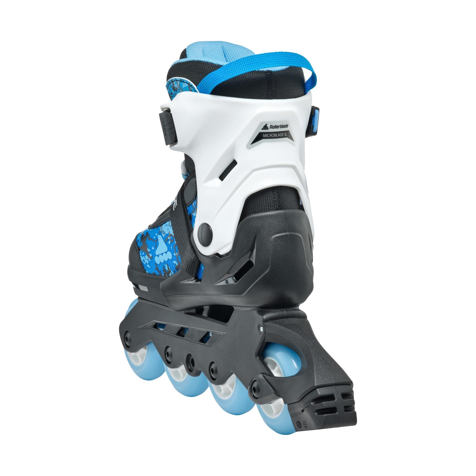 Inline-Skates Kinder Rollerblade Microblade SL schwarz/blau 6/7