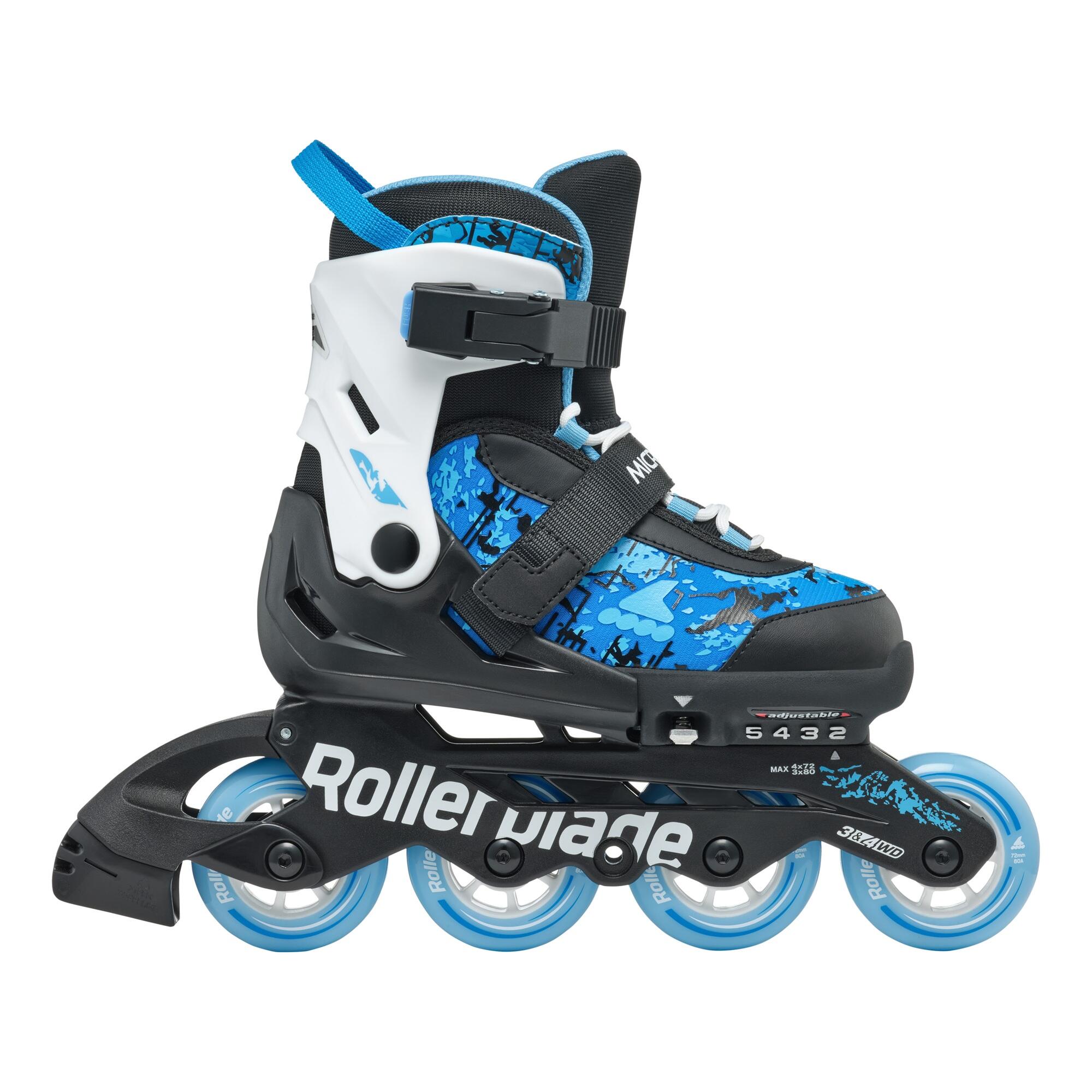 Inline-Skates Kinder Rollerblade Microblade SL schwarz/blau 2/7