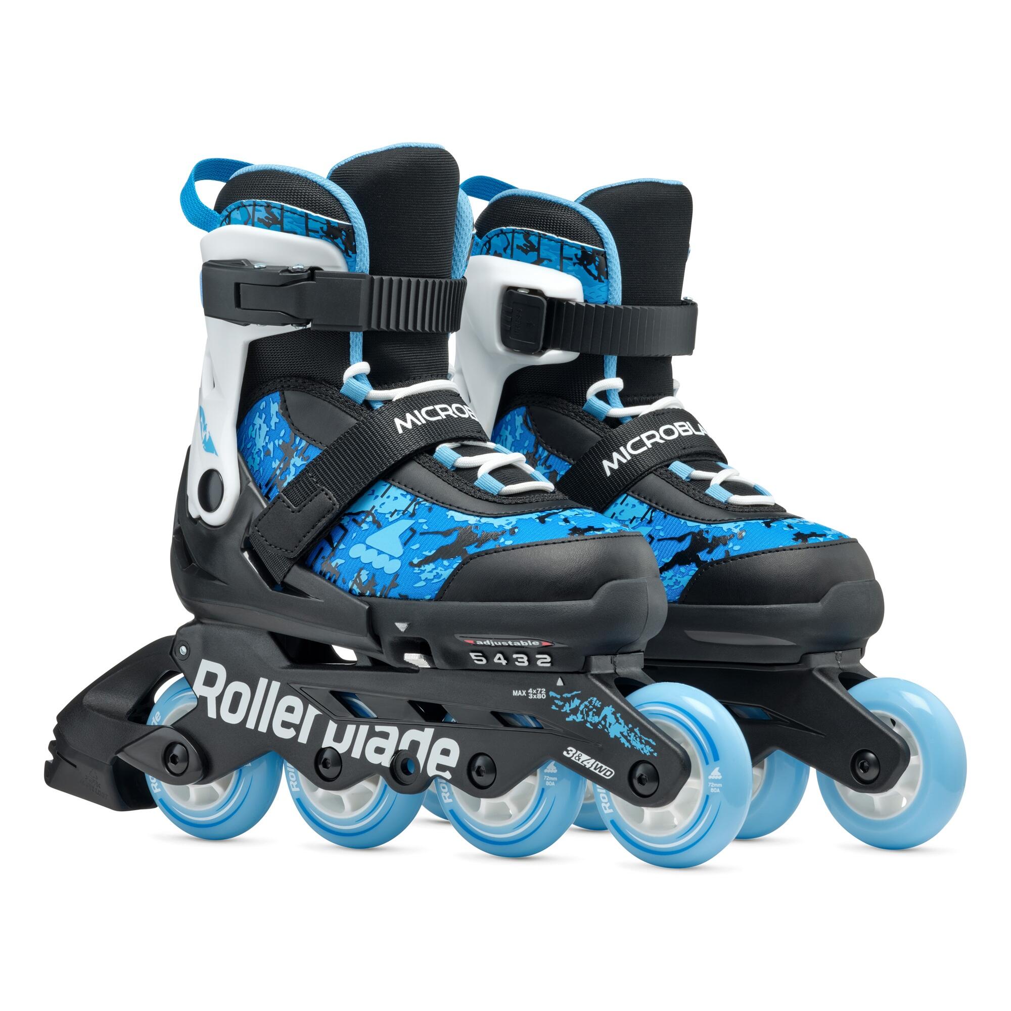 Inline-Skates Kinder Rollerblade Microblade SL schwarz/blau 3/7