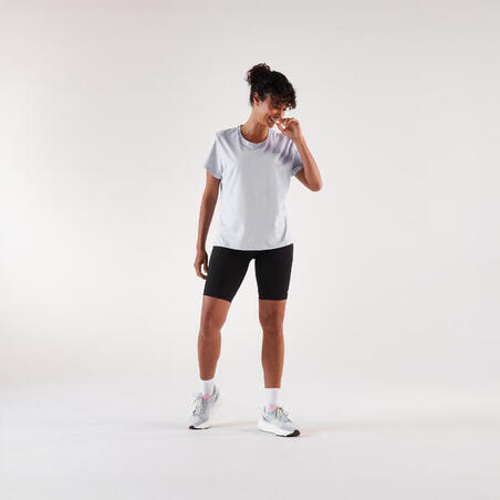 Футболка жіноча Run 500 Dry для бігу біла