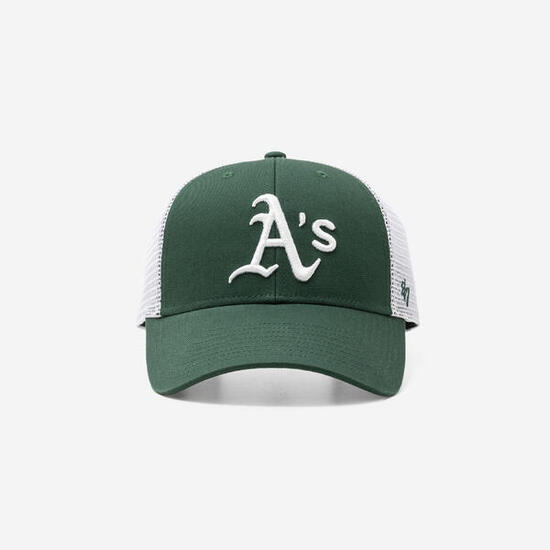 Casquette baseball avec fermeture à pression Adulte - Athletics A's vert blanc