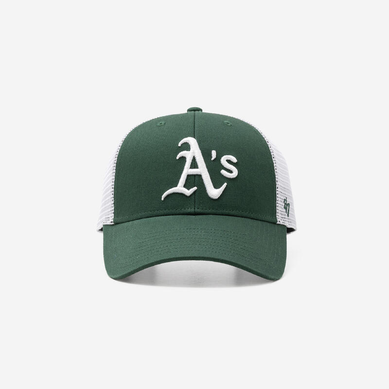 Șapcă de basebal cu închidere cu capsă Athletics A's Verde Alb Adulți