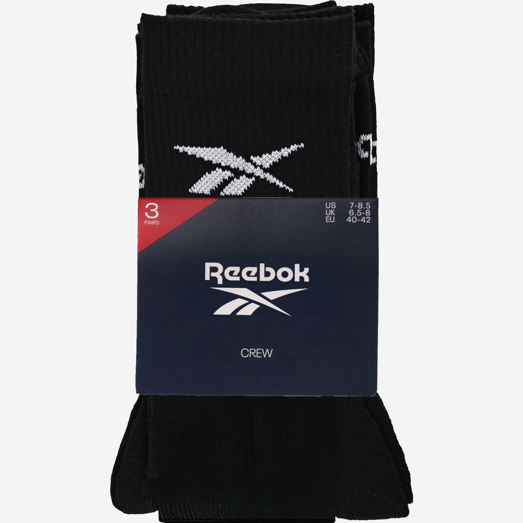 Meias de desporto cano alto, preto 5 pares 6/6