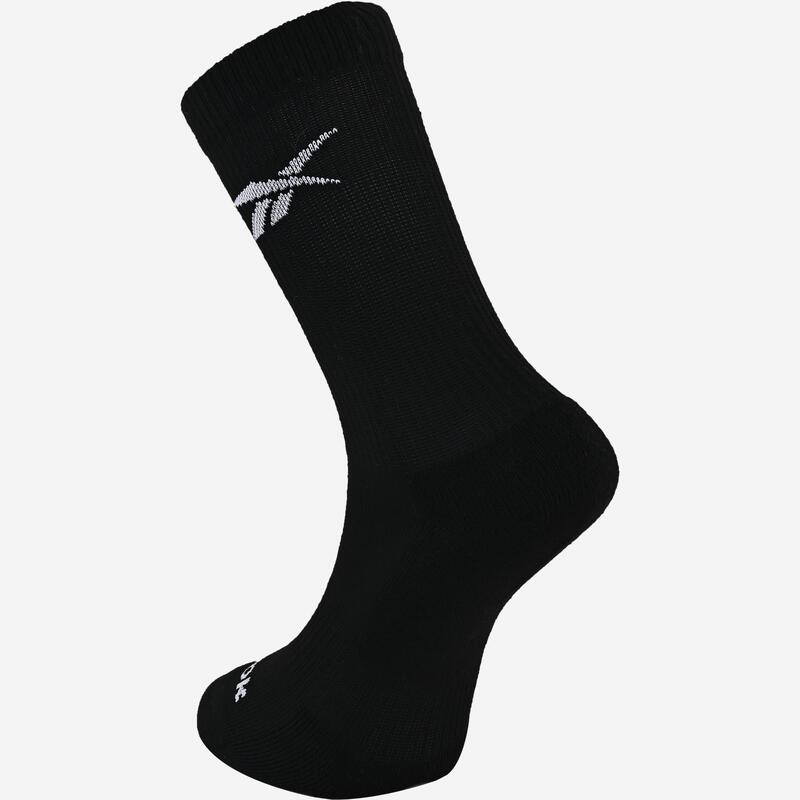 Șosete de fitness lungi, set de 5 perechi, Negru, Adulți