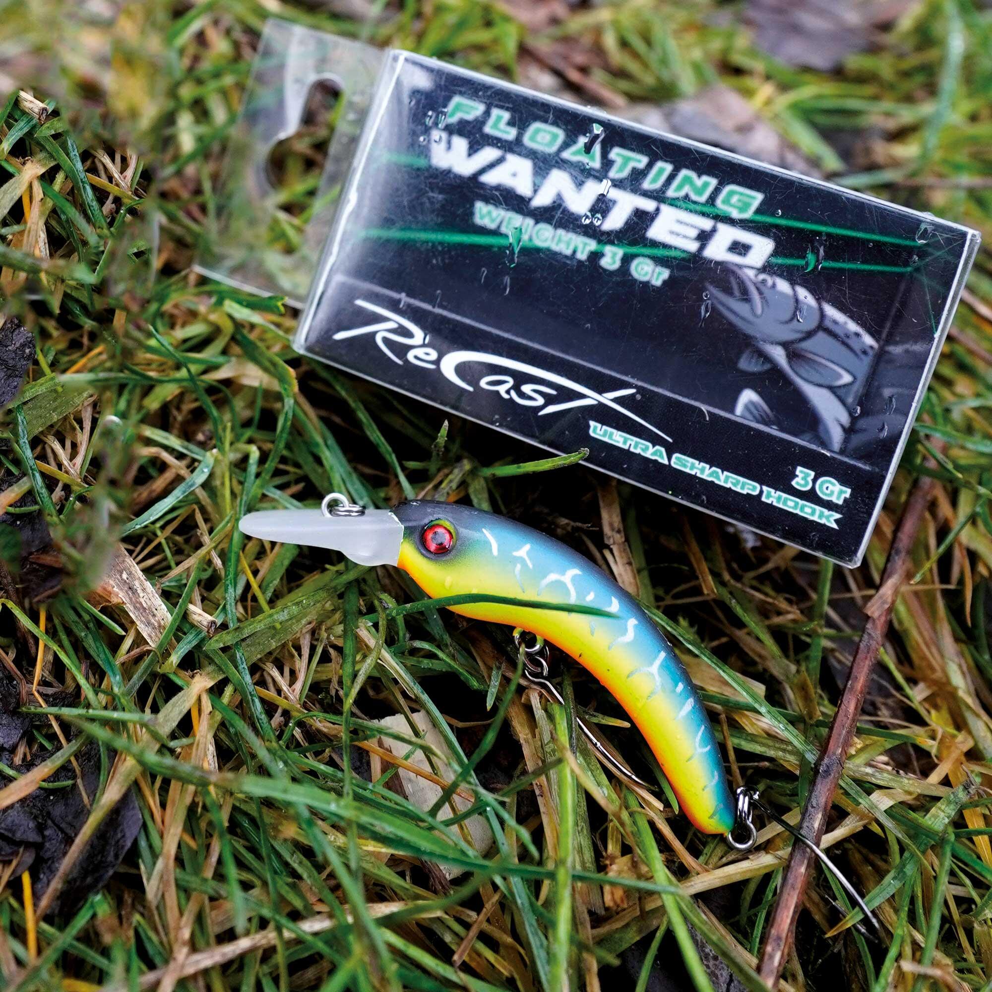 Minnow pesca trout area Maver WANTED 005 blu verde 3g barbless 4/4