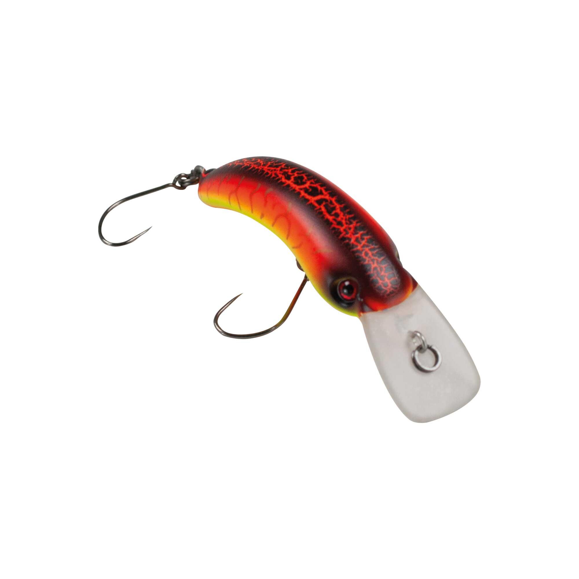 Minnow pesca trout area Maver WANTED 001 nero arancio 3g barbless 2/4
