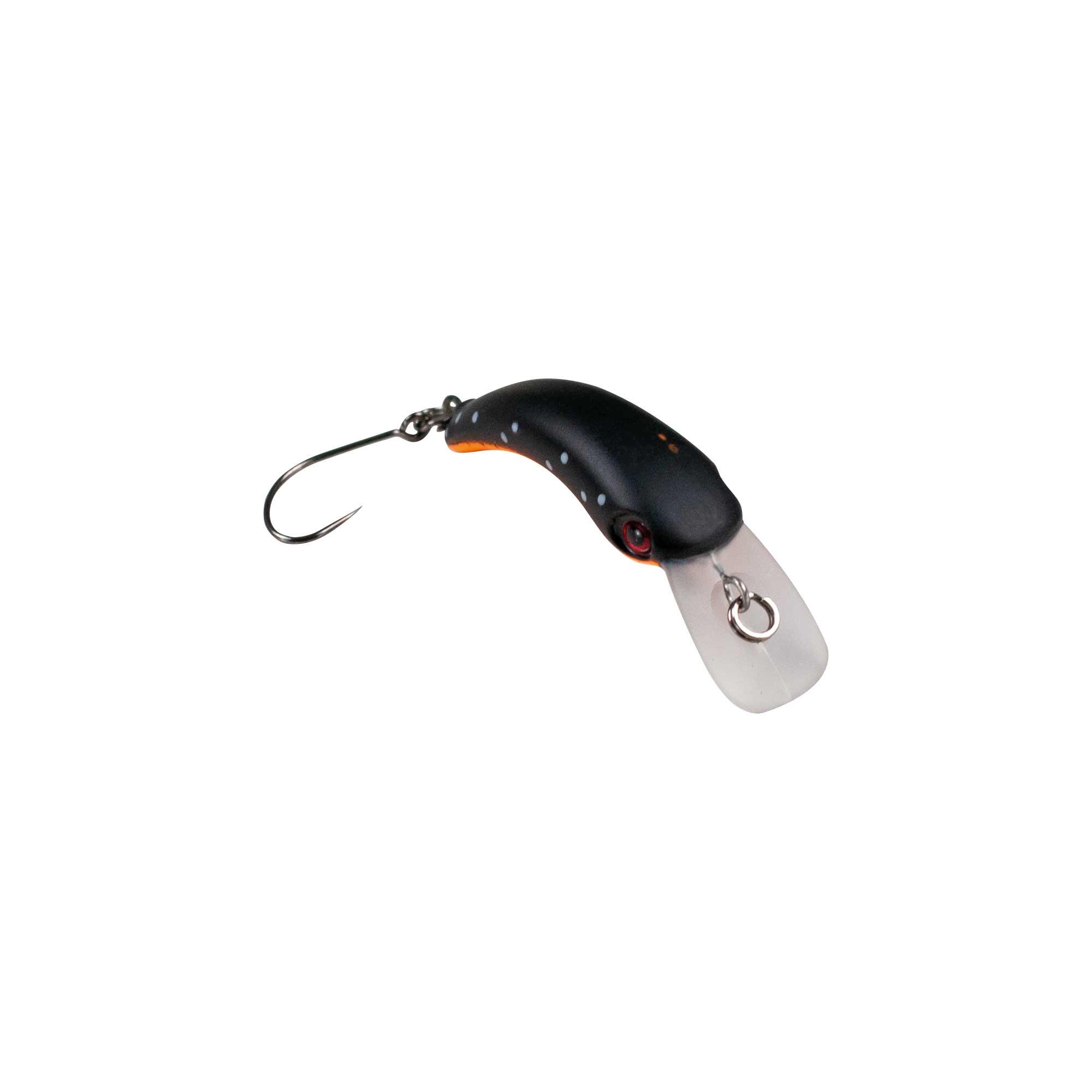 Minnow pesca trout area Maver DANGEROUS 008 nero 1,2g barbless 2/4