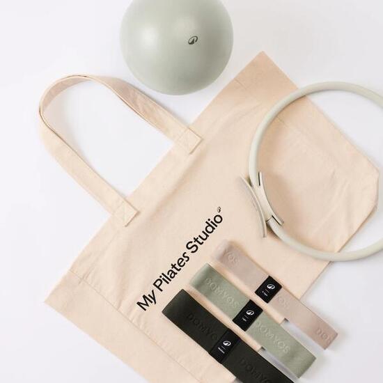 Kit d'accessoires de Pilates, beige