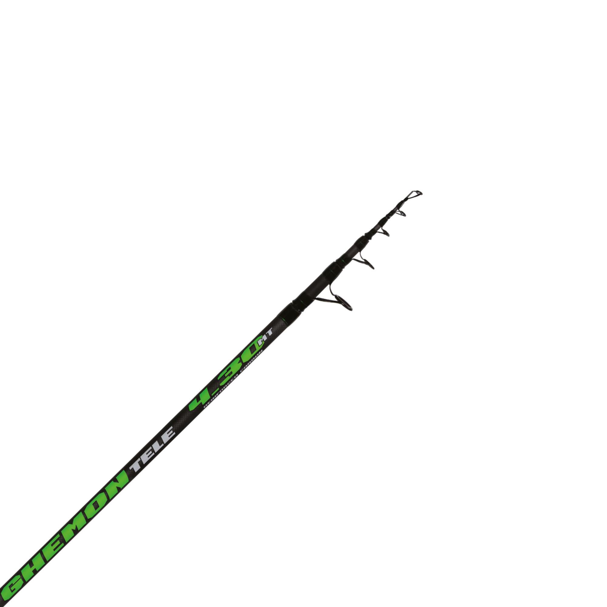 Canna pesca surfcasting Maver GHEMON TELE nero verde 4,20m 100-190g cimino pieno 2/6