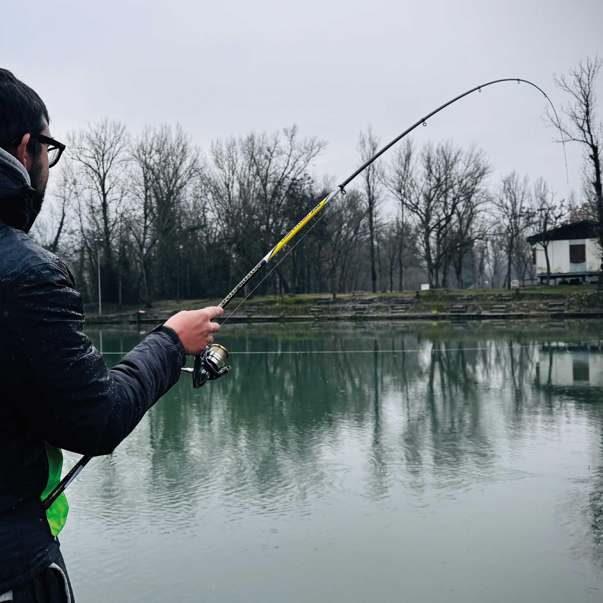Canna trota lago striscio Maver TECNO TROUT AZ1 3,9m 1-5g 5/5