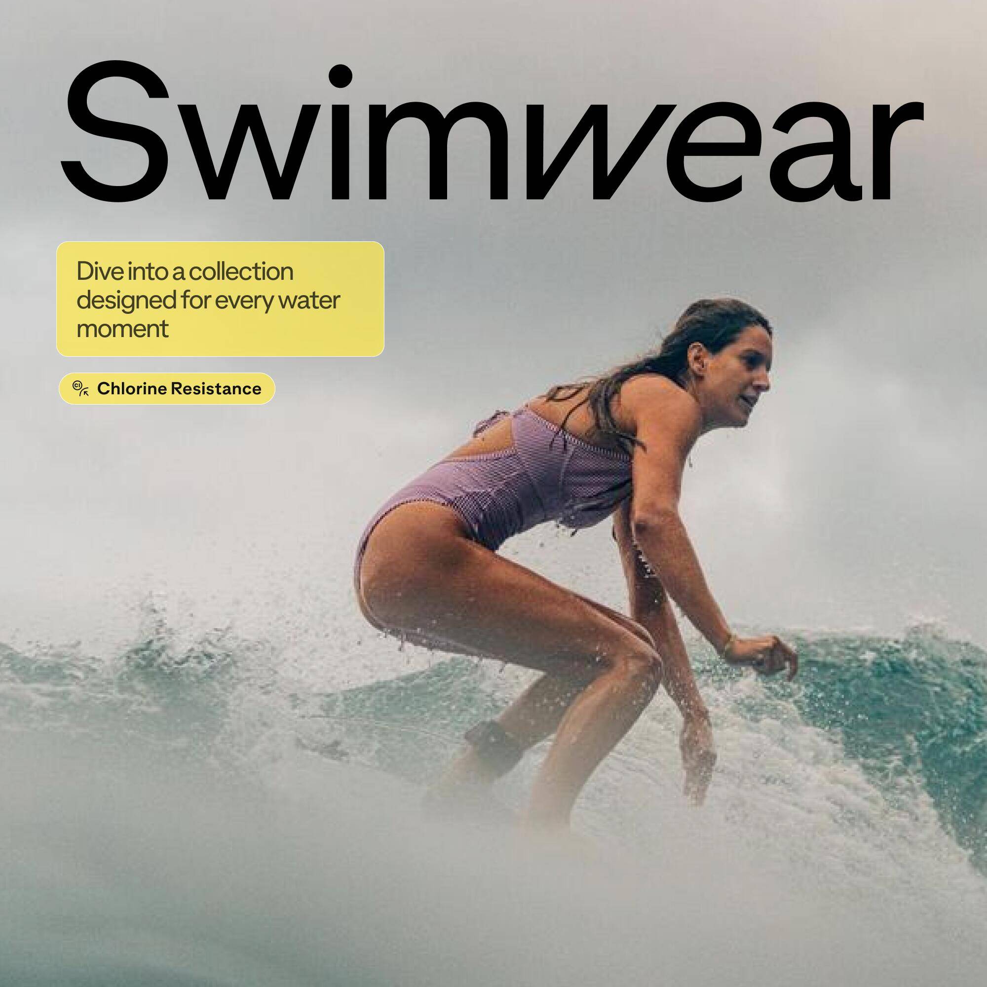 Women’s surfing striped 1-piece swimsuit - Bea red and white -  4