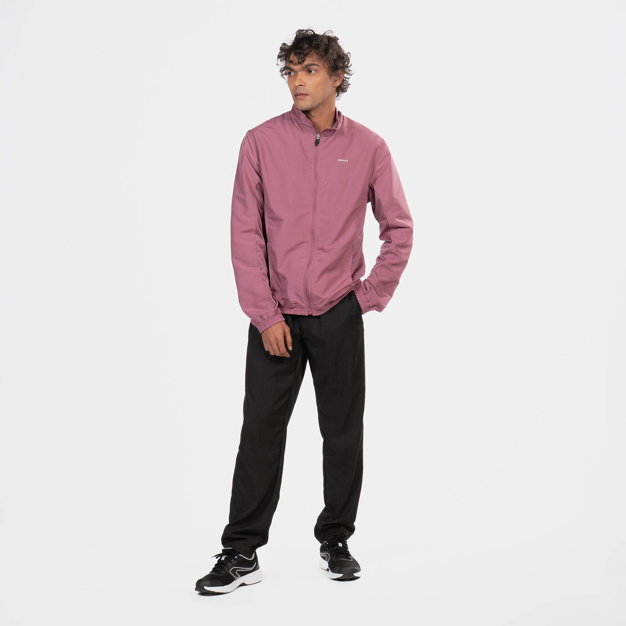 Men Fitness Tracksuit Jacket with Moisture Management FJA 100 - Old Purple -  5