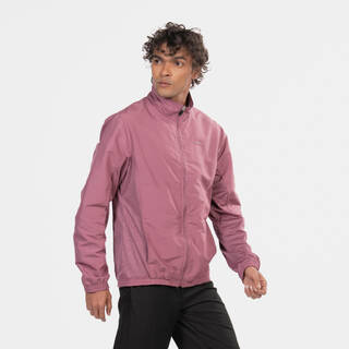 Men Fitness Tracksuit Jacket with Moisture Management FJA 100 - Old Purple