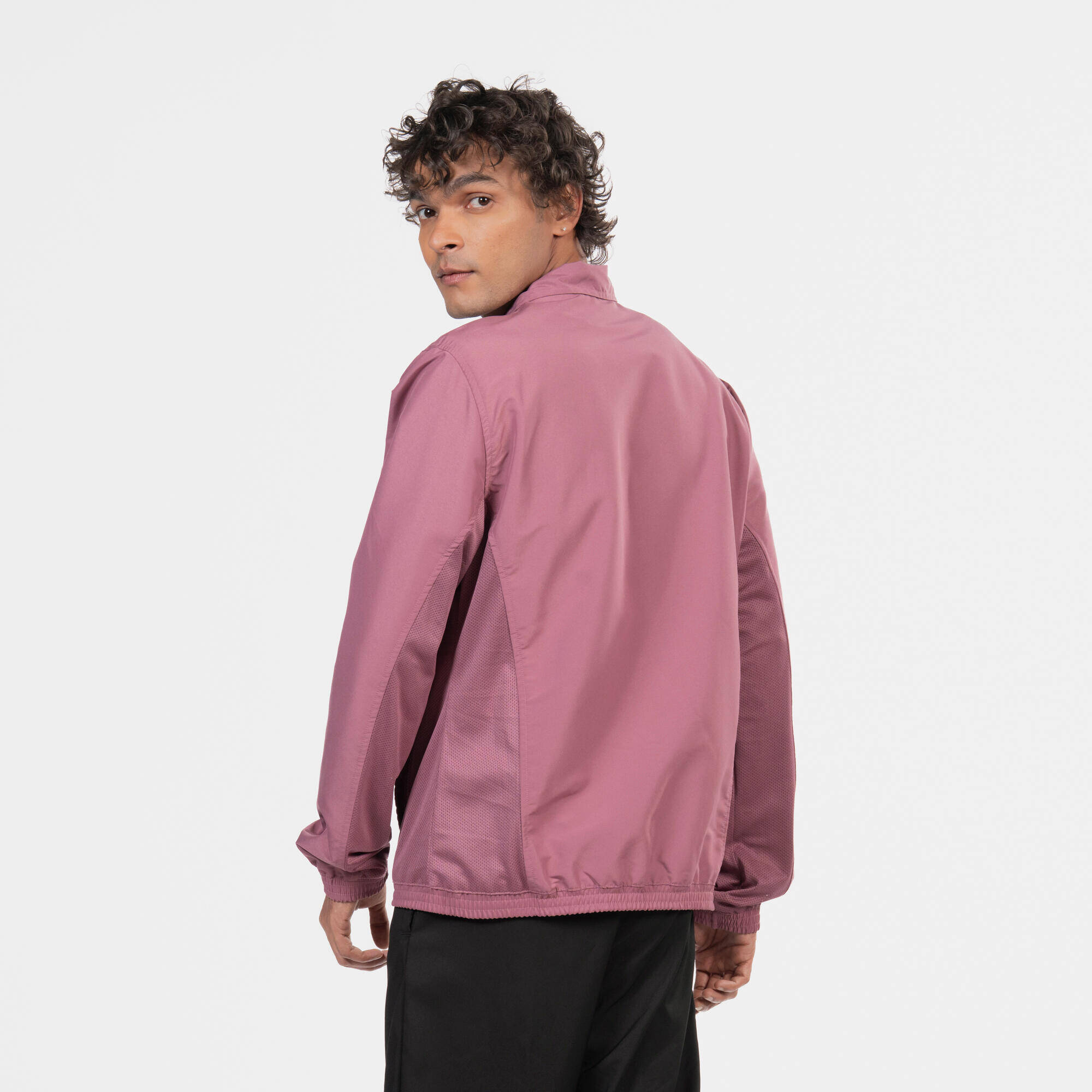 Men Fitness Tracksuit Jacket with Moisture Management FJA 100 - Old Purple -  3