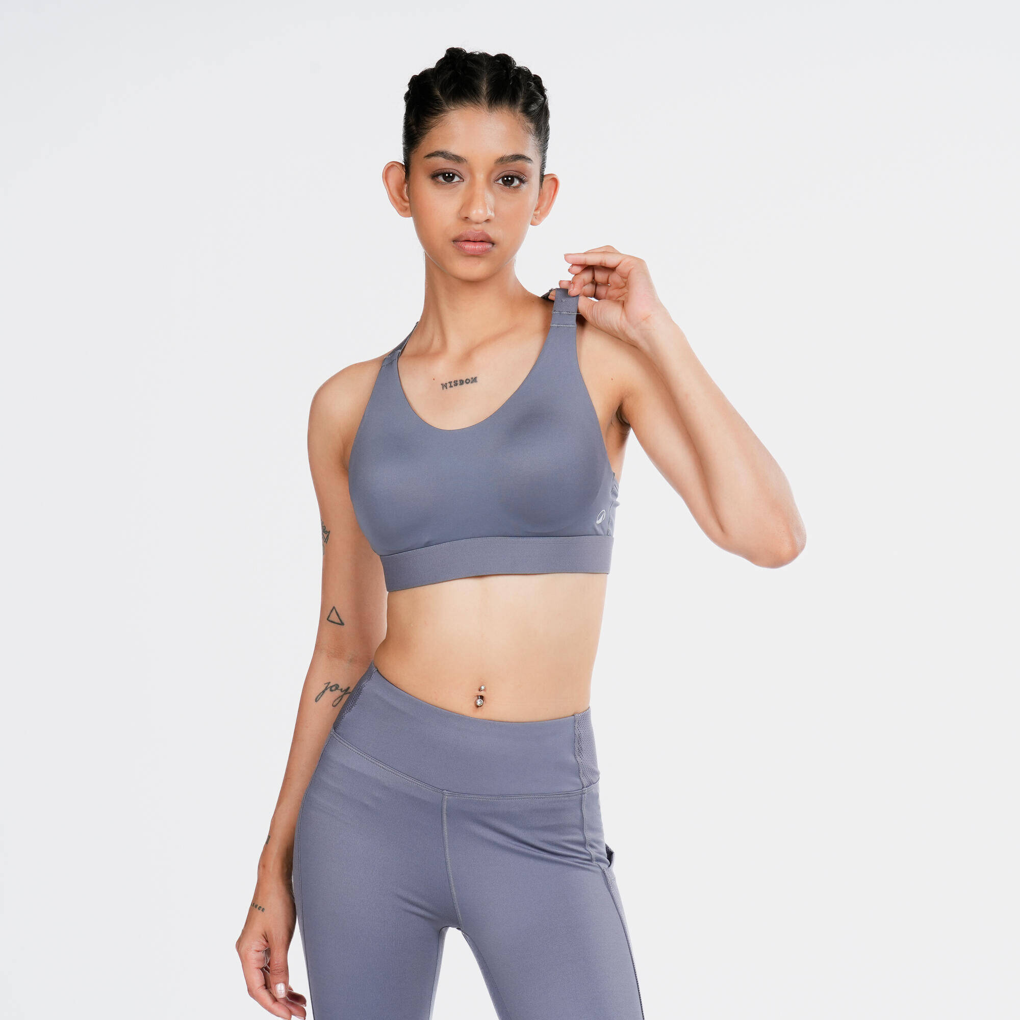 Women's High Support Adjustable Sports Bra with Cups - Dark Red -  2