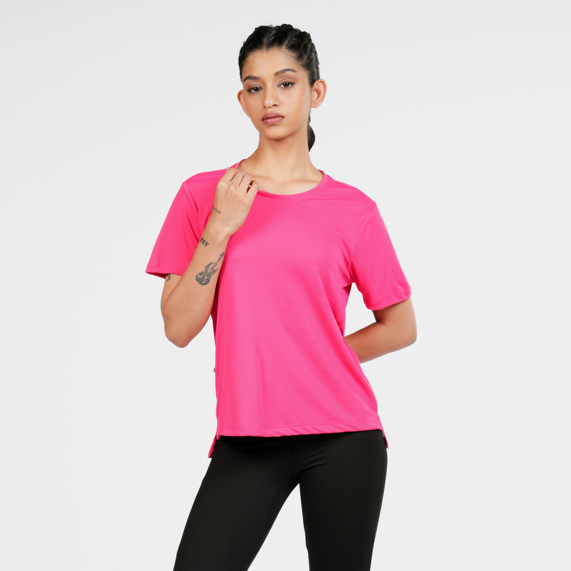 Women's Short-Sleeved T-Shirt Coolmax - Cherry Pink-image-6