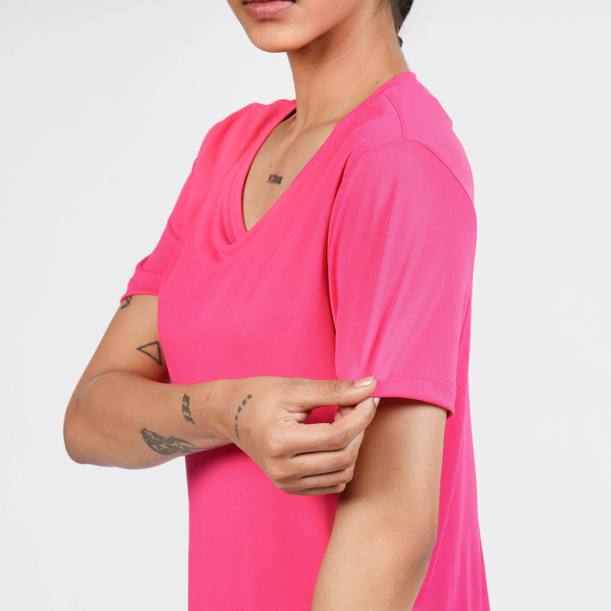 Women's Short-Sleeved T-Shirt Coolmax - Cherry Pink -  4