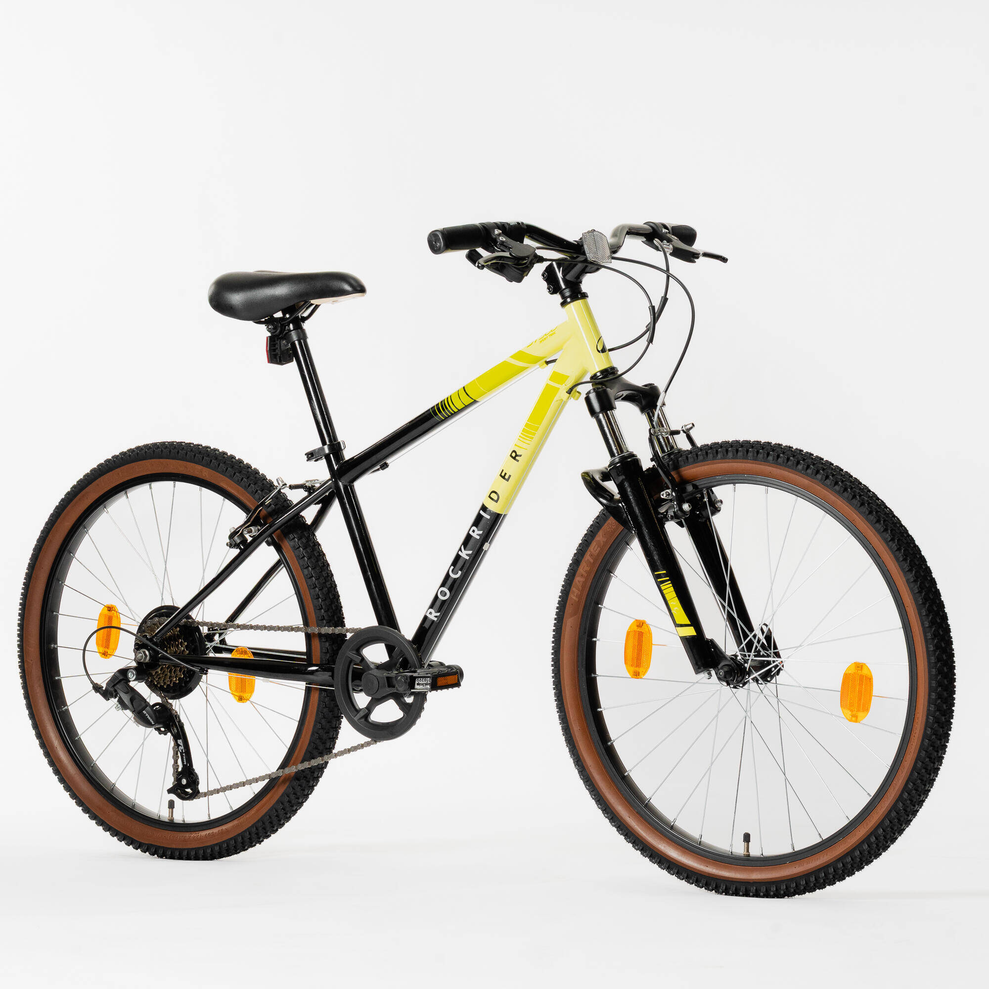 Kids cycle 8 - 12 years (24inch)  Rockrider ST500 - Green & Black -  2