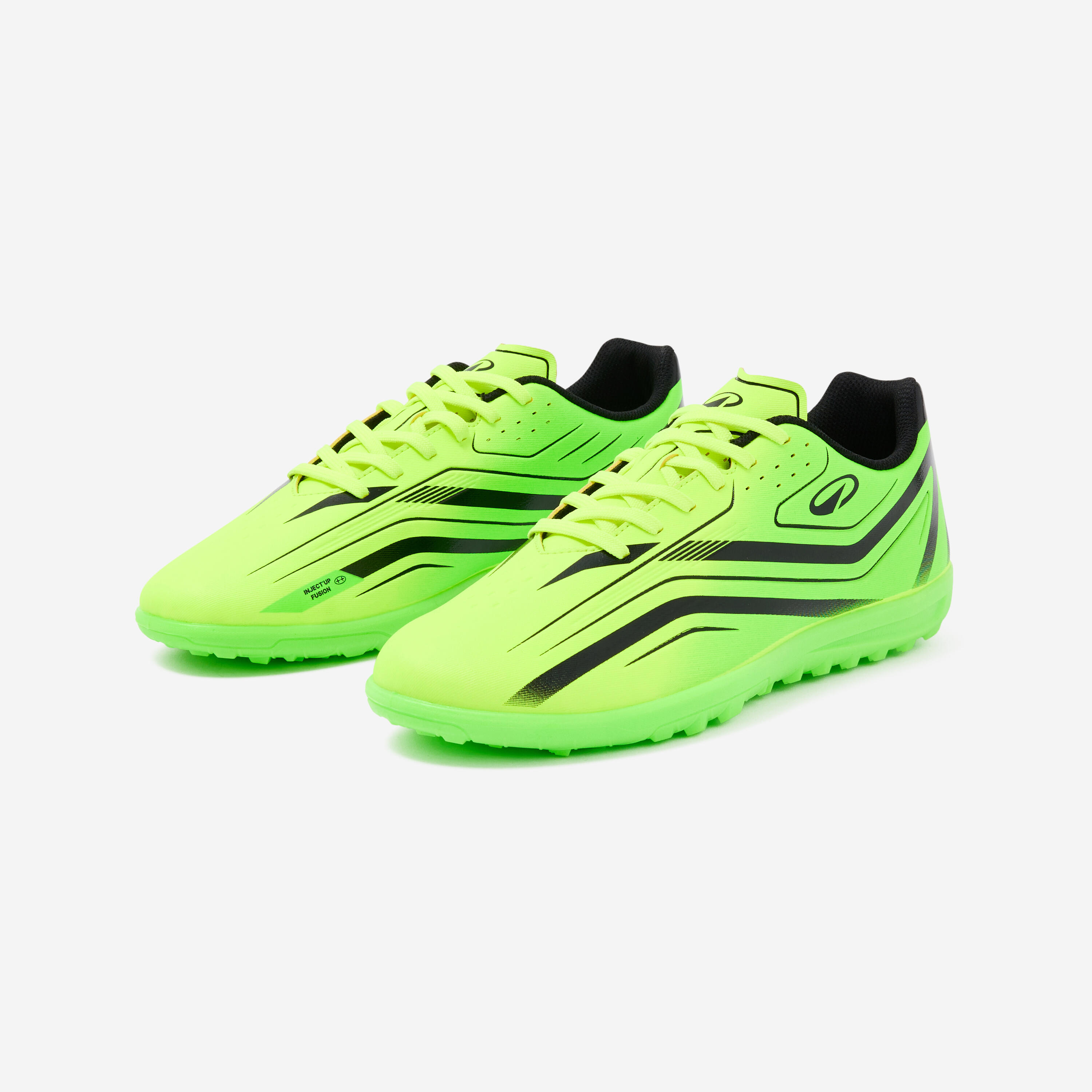 Chaussures de football  à lacets adulte, 160 turf vert 2/6