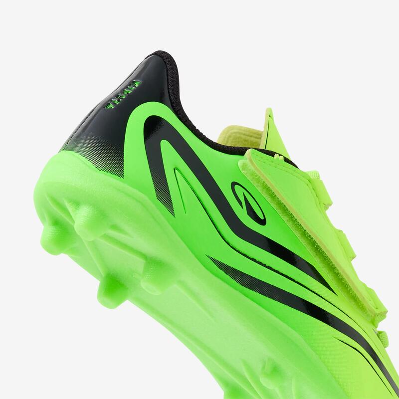 Ghete de fotbal cu scai 160 Easy MG verde copii