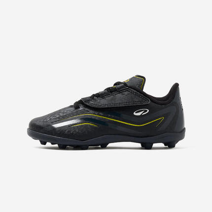 Chaussures de football à scratch enfant 160 Easy MG noir