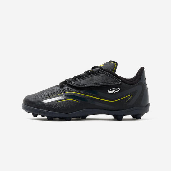 Chaussures de football à scratch enfant 160 Easy MG noir