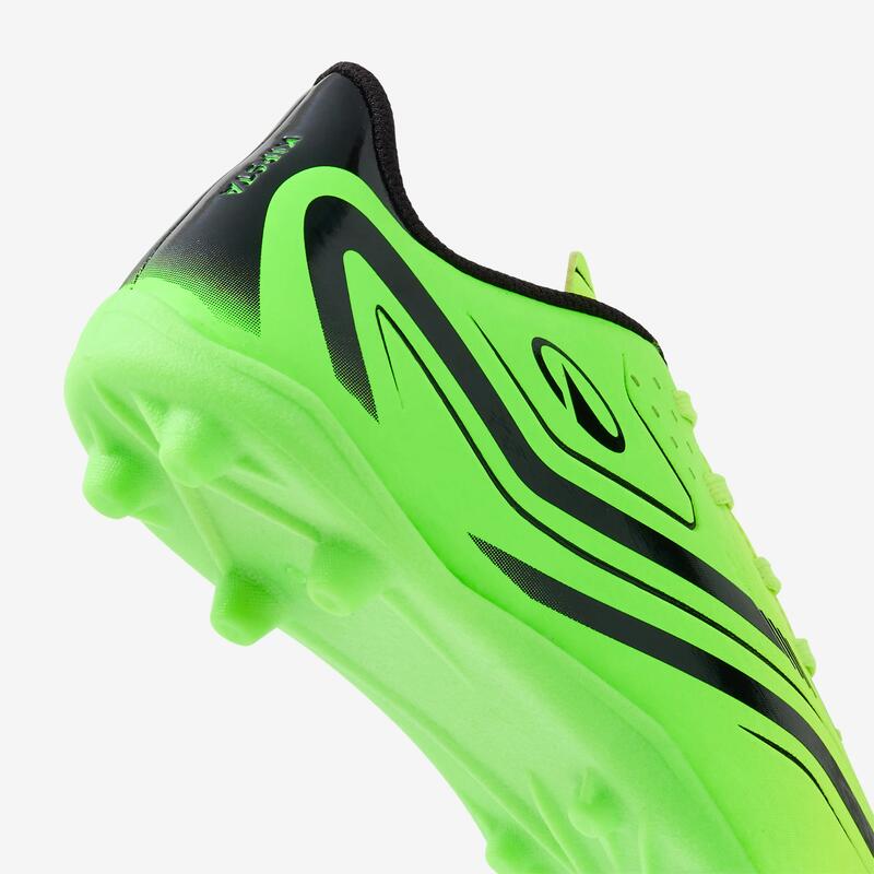 Ghete de fotbal cu șireturi 160 MG verde copii