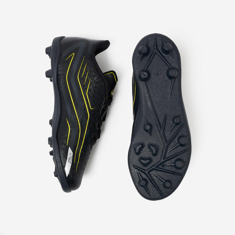 Ghete de fotbal cu scai 160 Easy MG negru copii