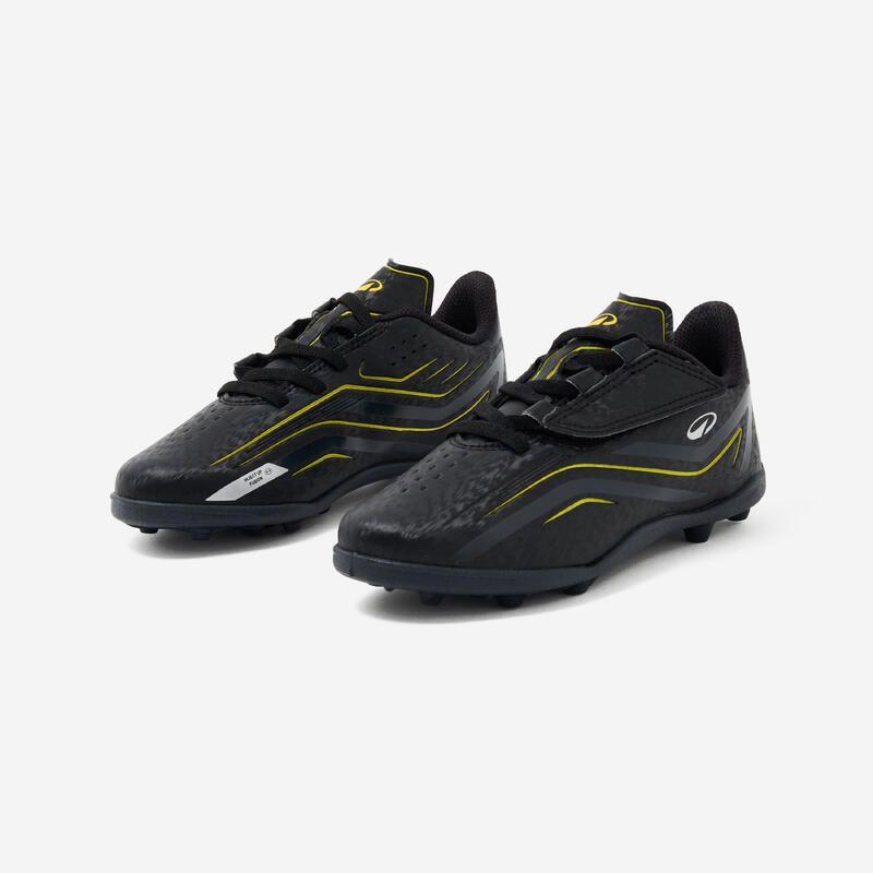 Ghete de fotbal cu scai 160 Easy MG negru copii