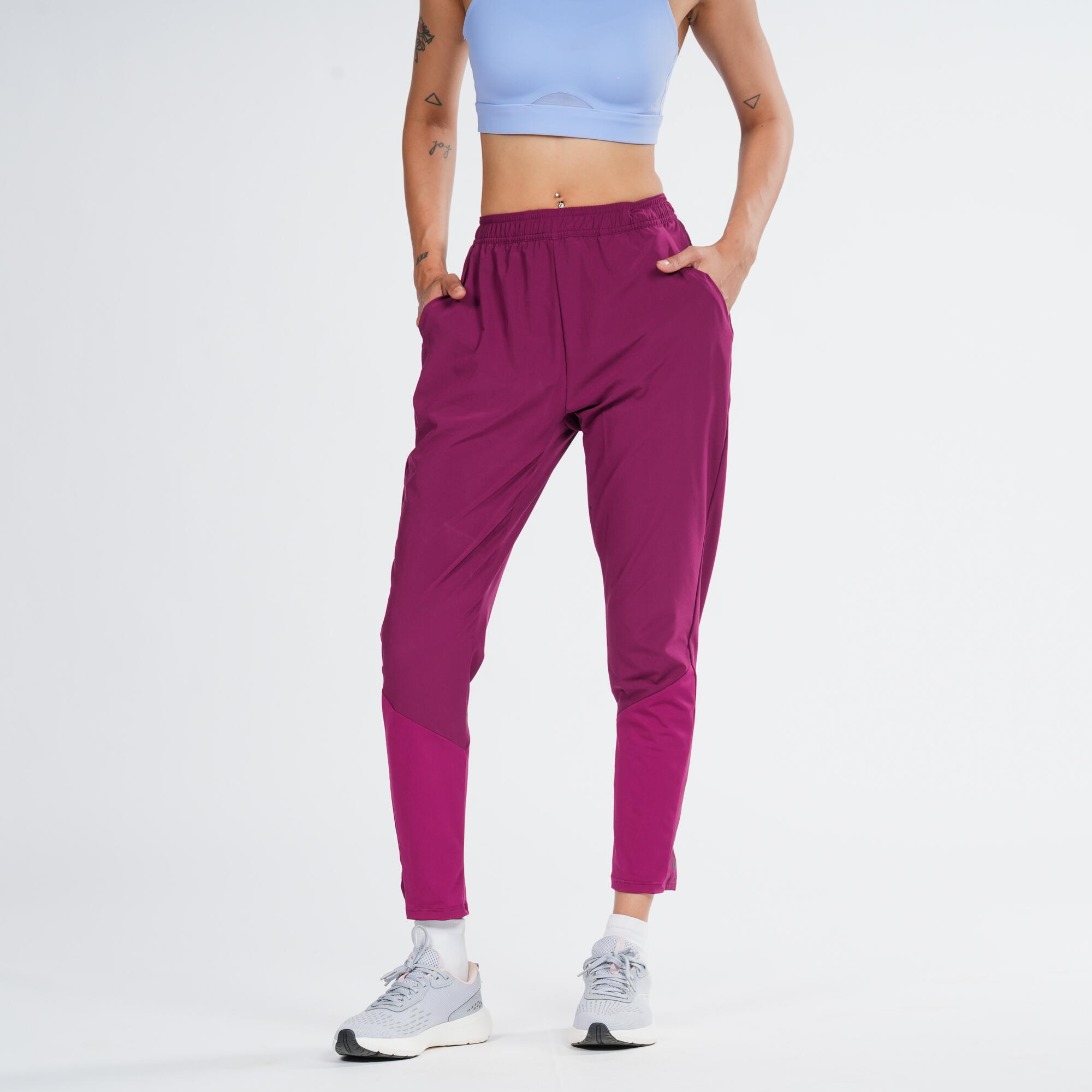 domyos Women's Fitness Cardio Training Bottoms 100 -wenge brown-picture-12