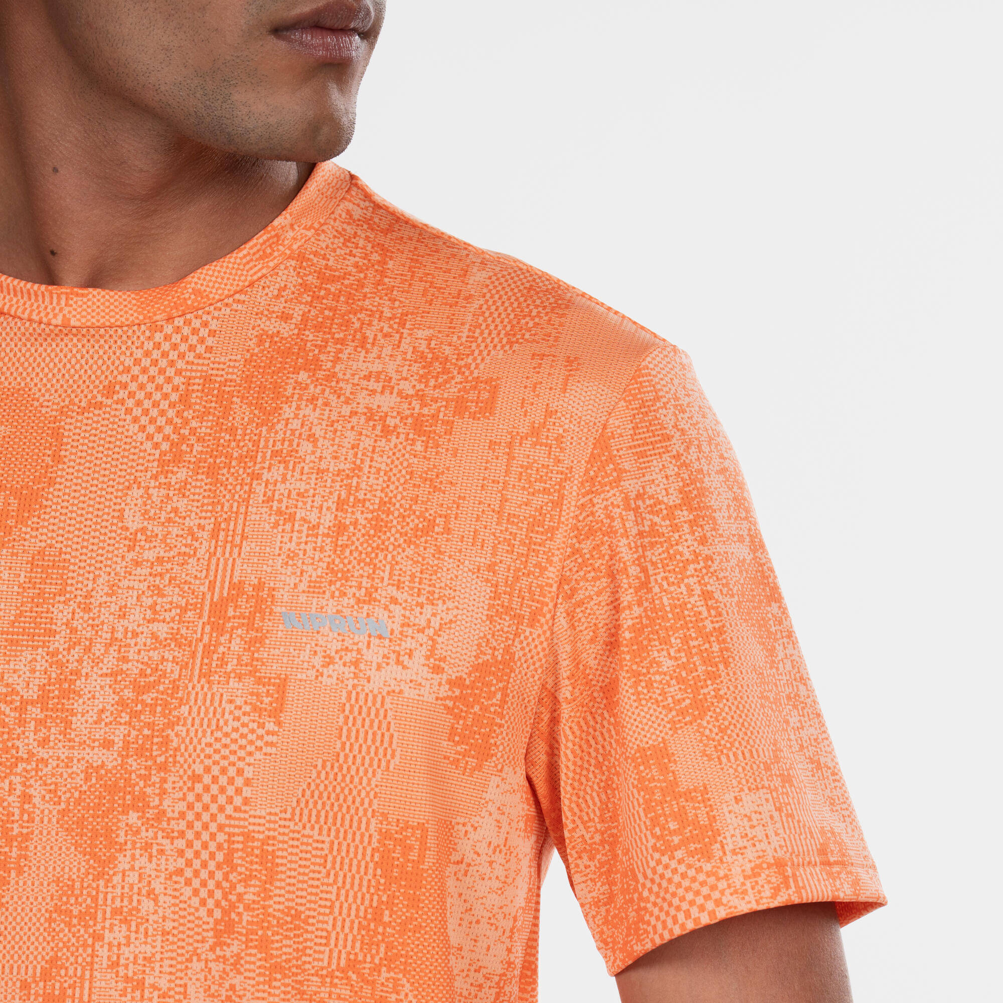 MEN'S RUNNING T-SHIRT RUN 500 GRAPH ORANGE -  4