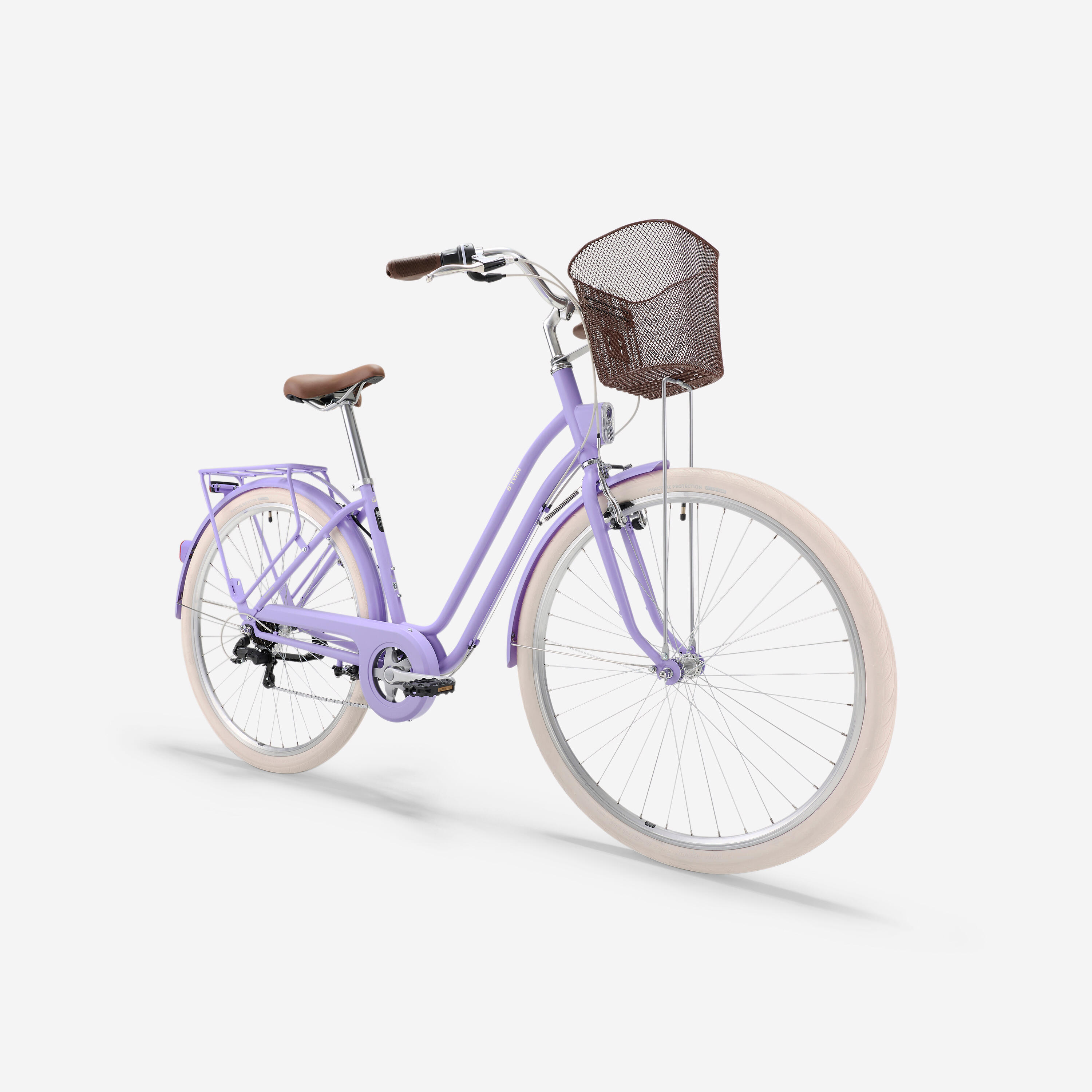Citybike mit tiefem Rahmen 520, lavendelviolett 5/8