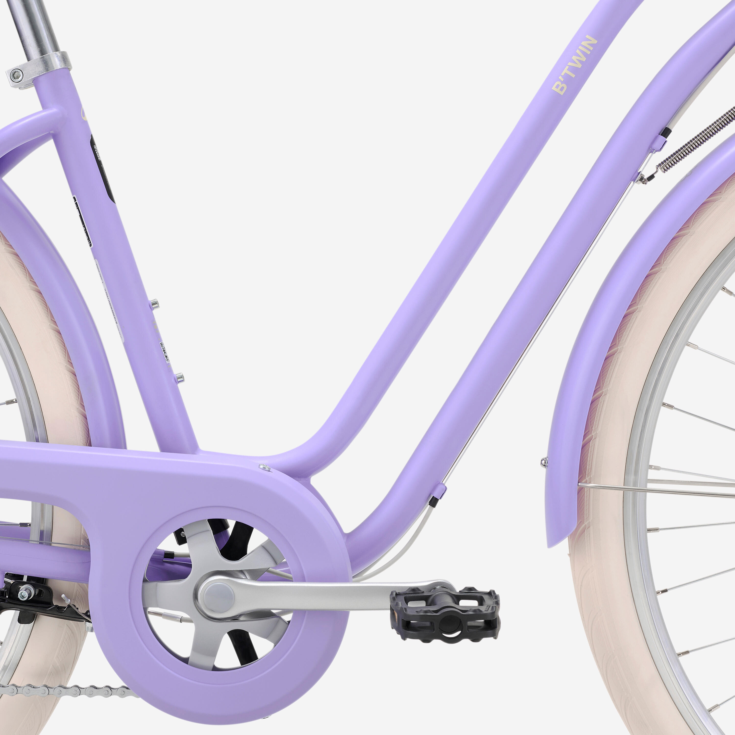 Citybike mit tiefem Rahmen 520, lavendelviolett 6/8