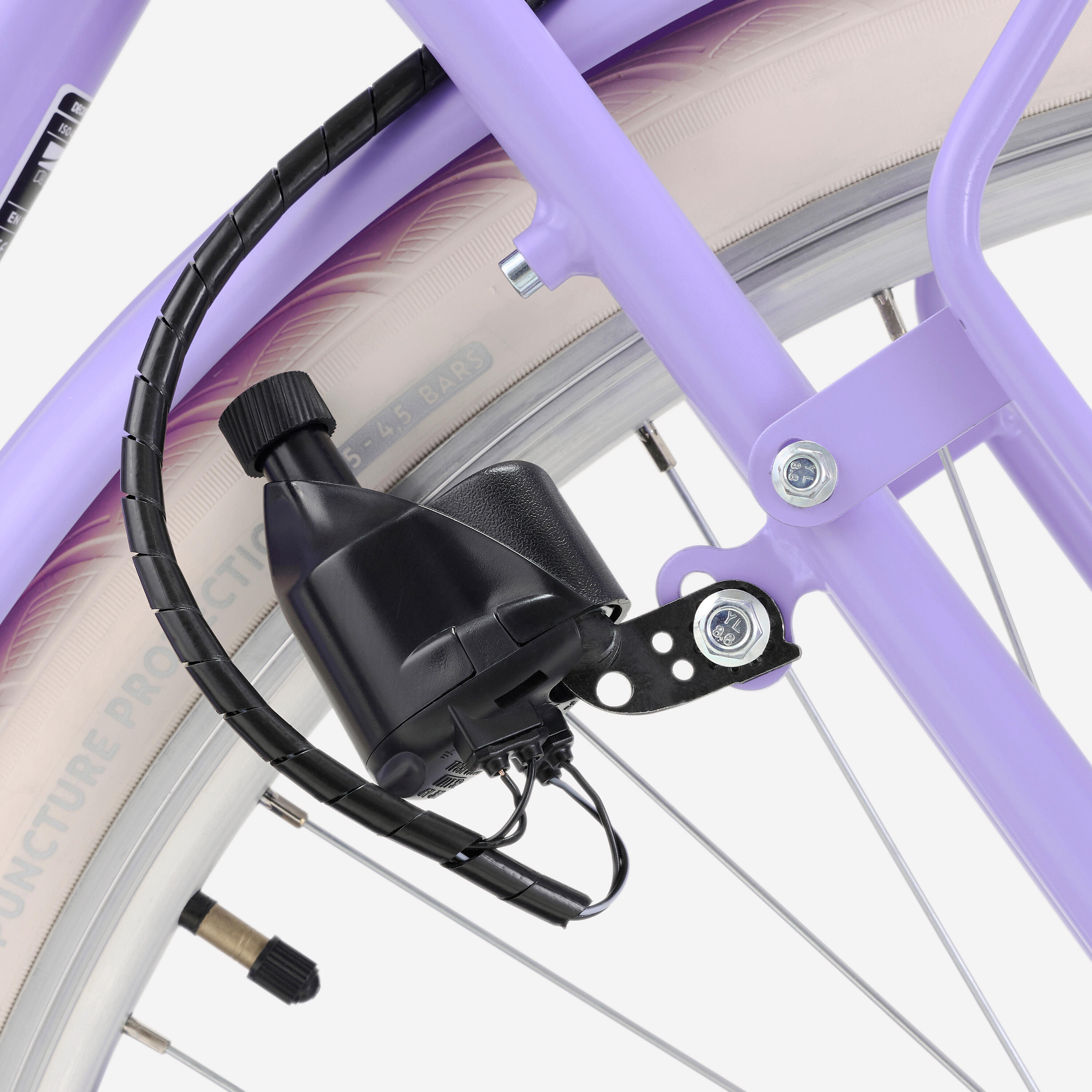 Citybike mit tiefem Rahmen 520, lavendelviolett 7/8