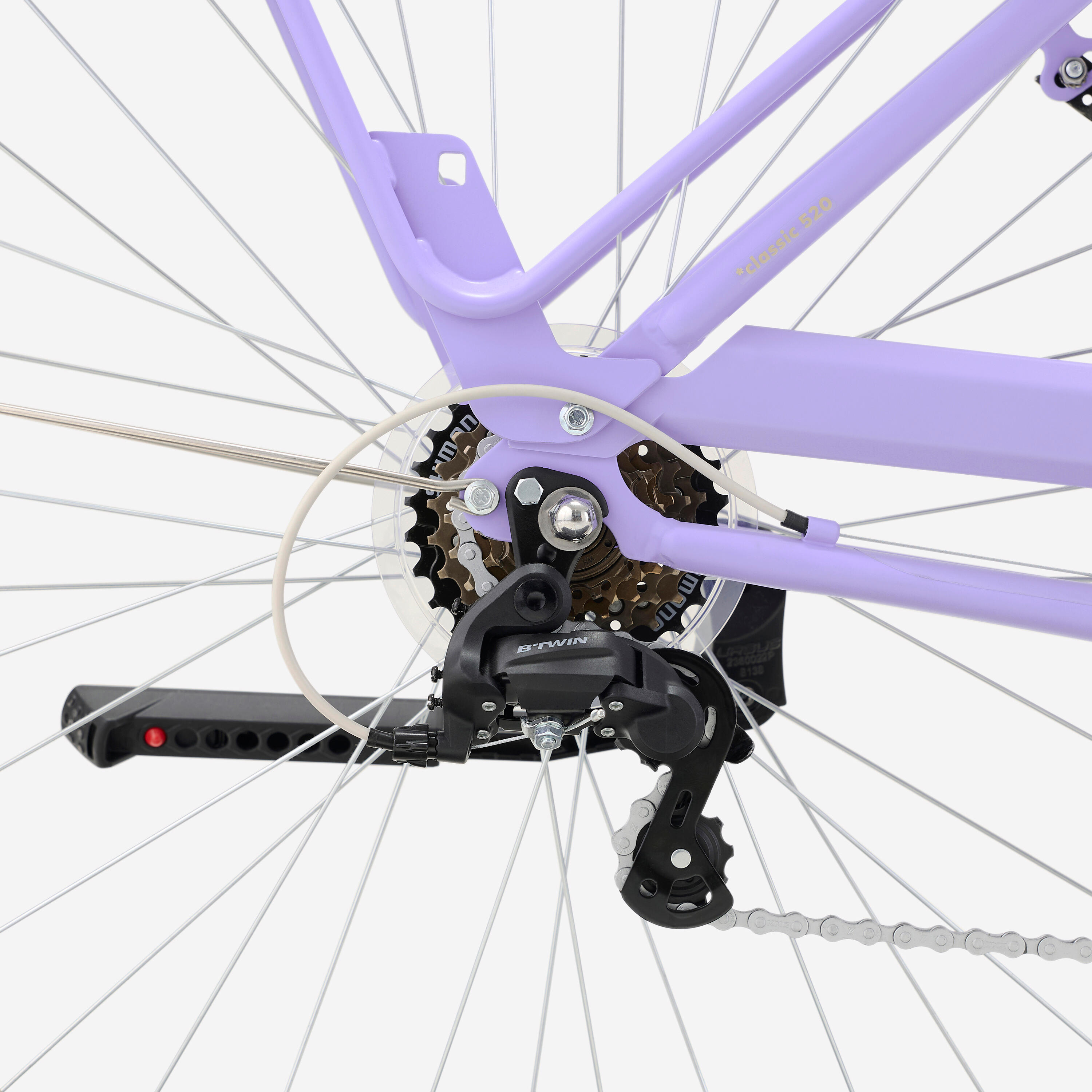Citybike mit tiefem Rahmen 520, lavendelviolett 8/8