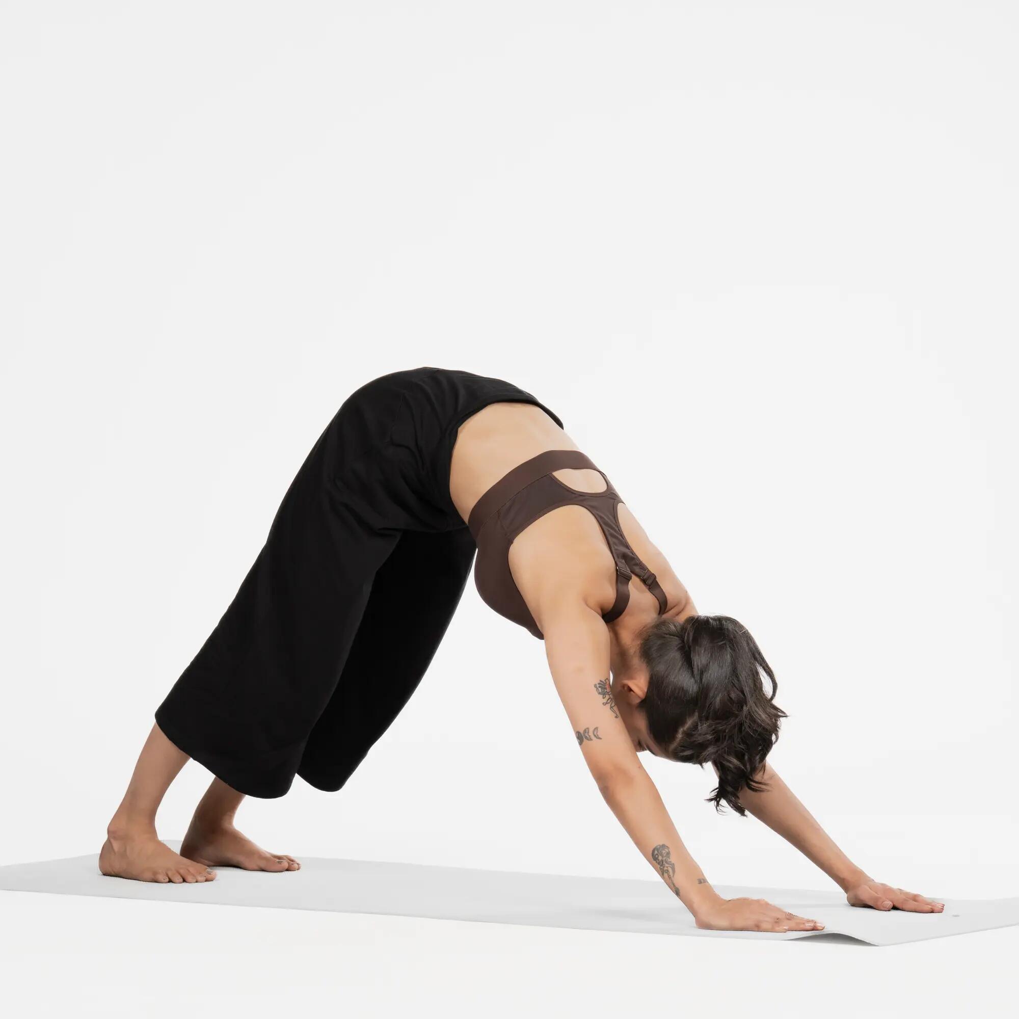 Women's high-waisted yoga capri pant - Black -  5