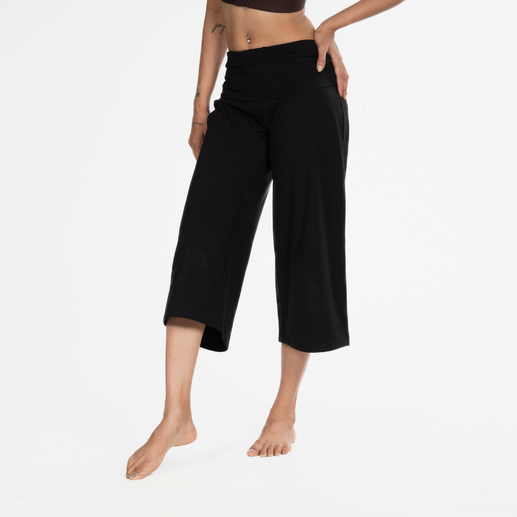 Women's high-waisted yoga capris -  2