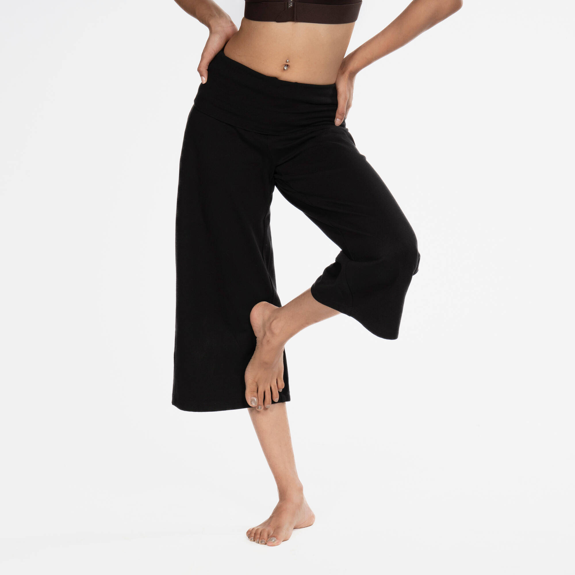 Women's high-waisted yoga capris -  5