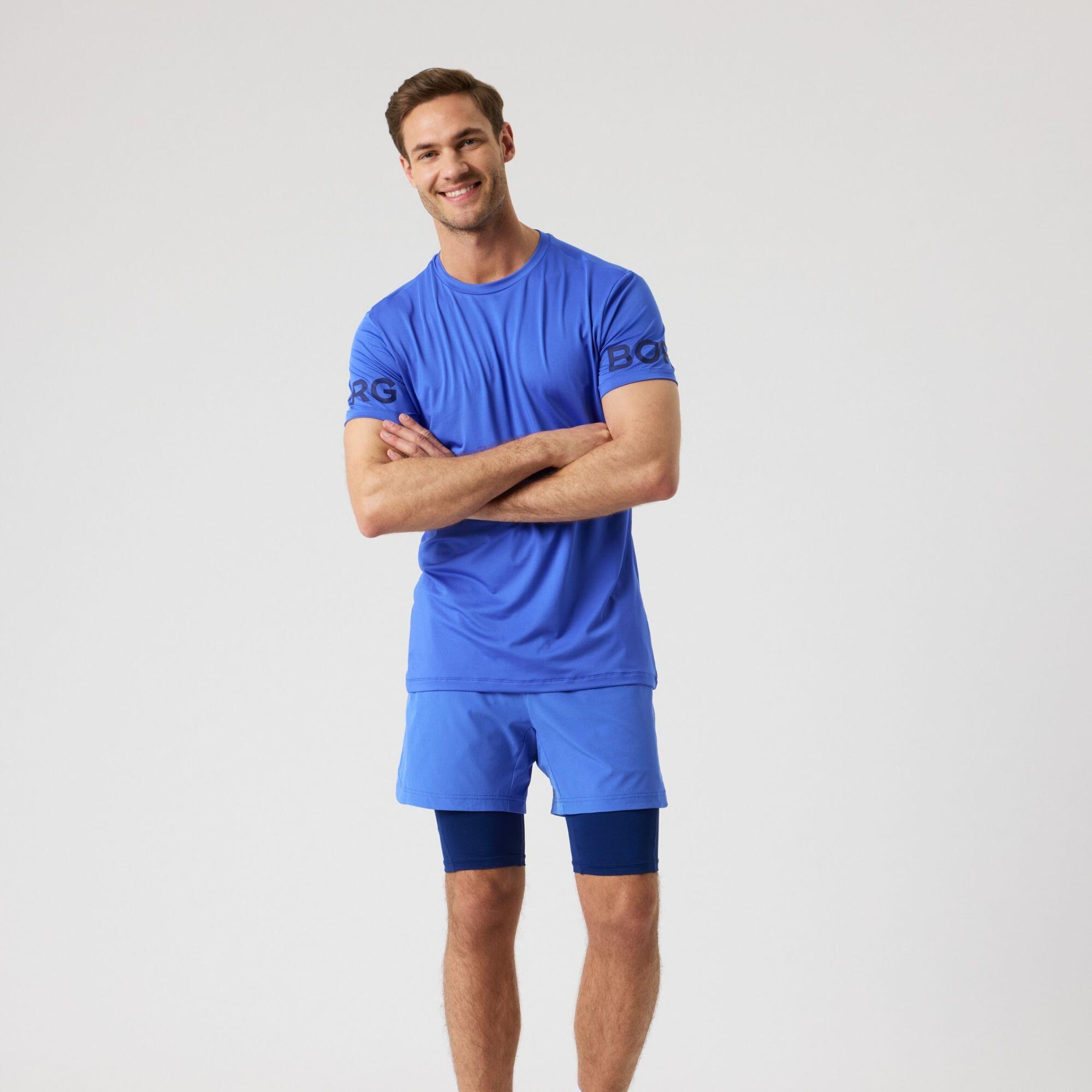 Borg T-Shirt heren | Amparo blauw 1/6