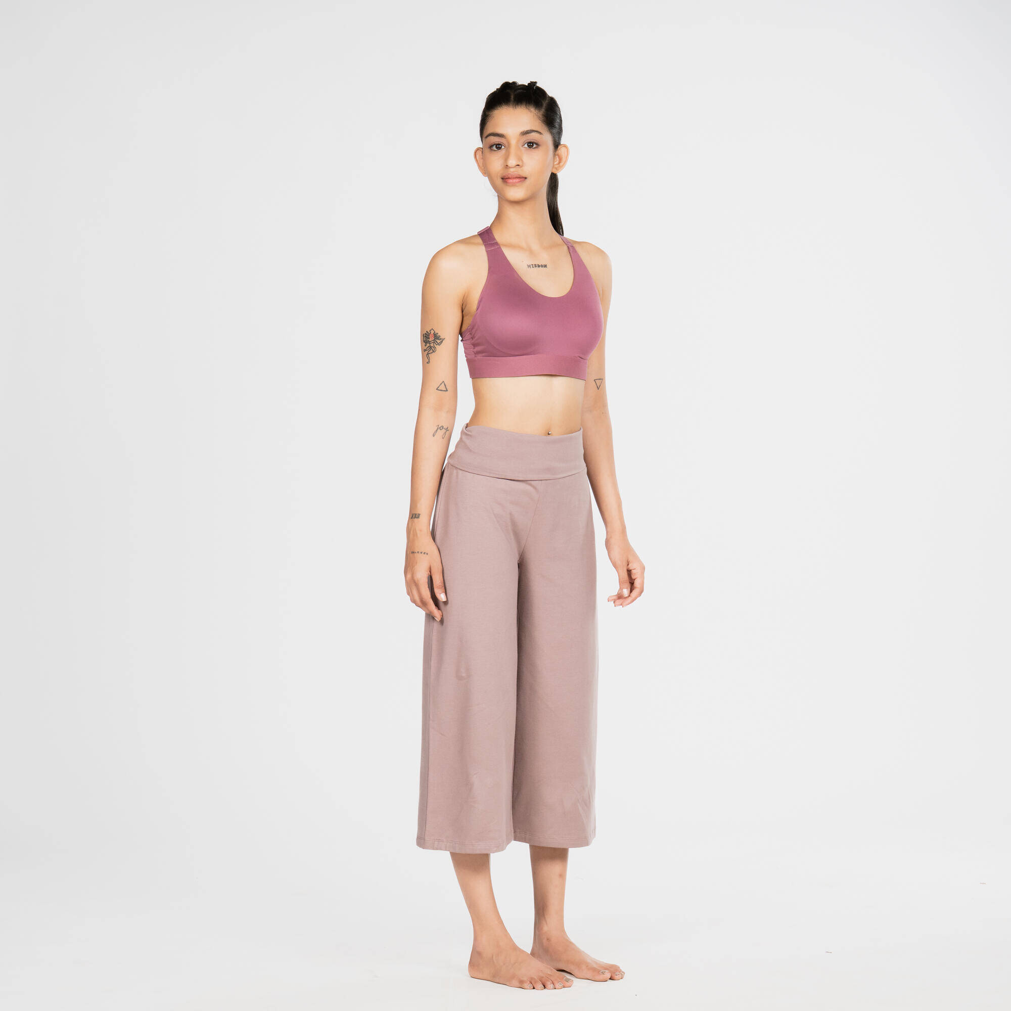 Women's high-waisted yoga capris -  4