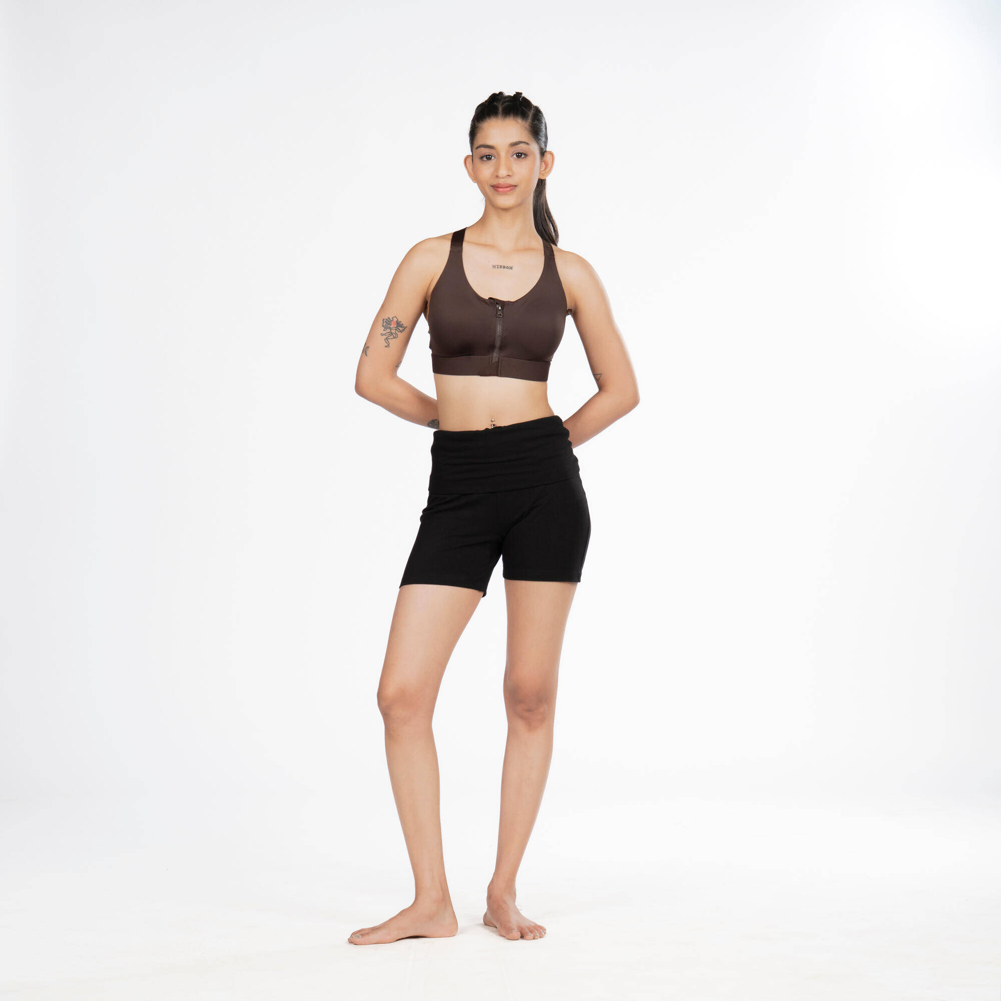 Women's High-Waisted Soft Yoga Shorts -  2