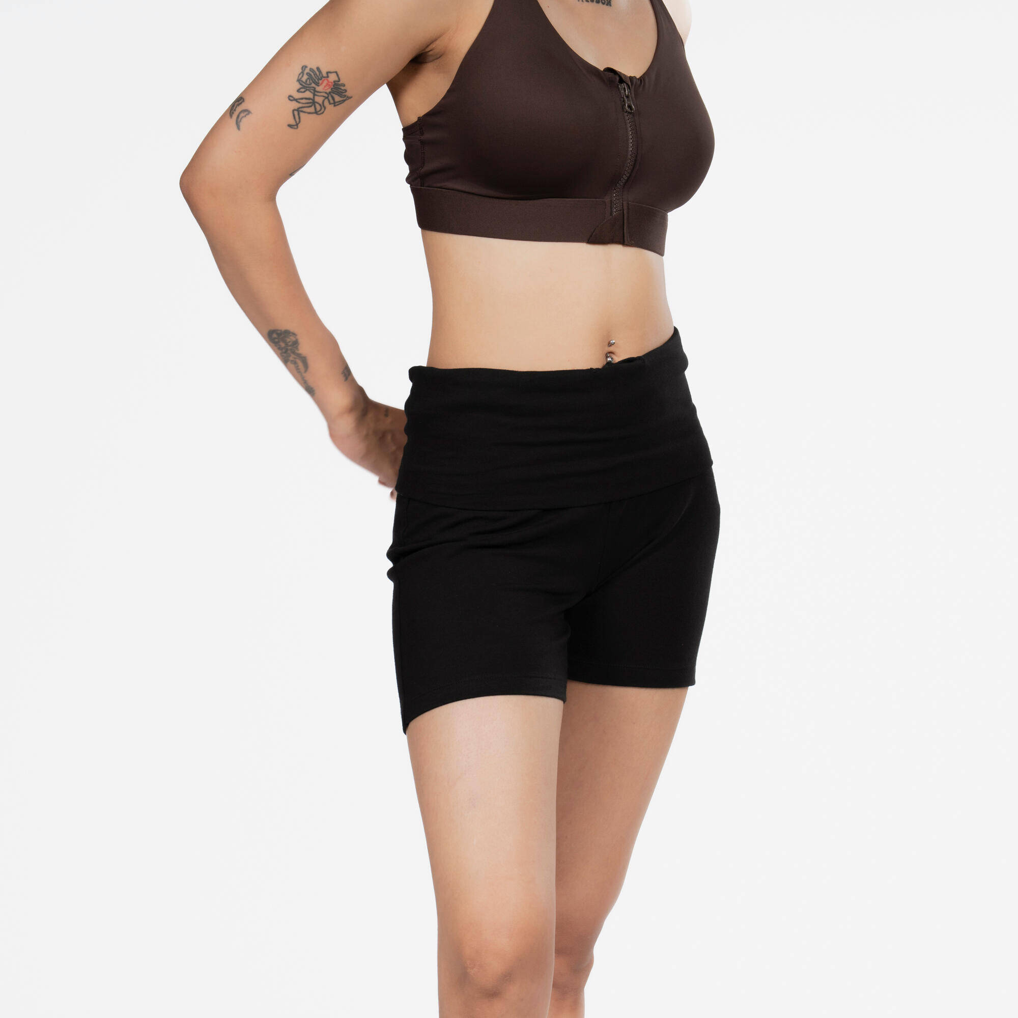 Women's High-Waisted Soft Yoga Shorts -  3