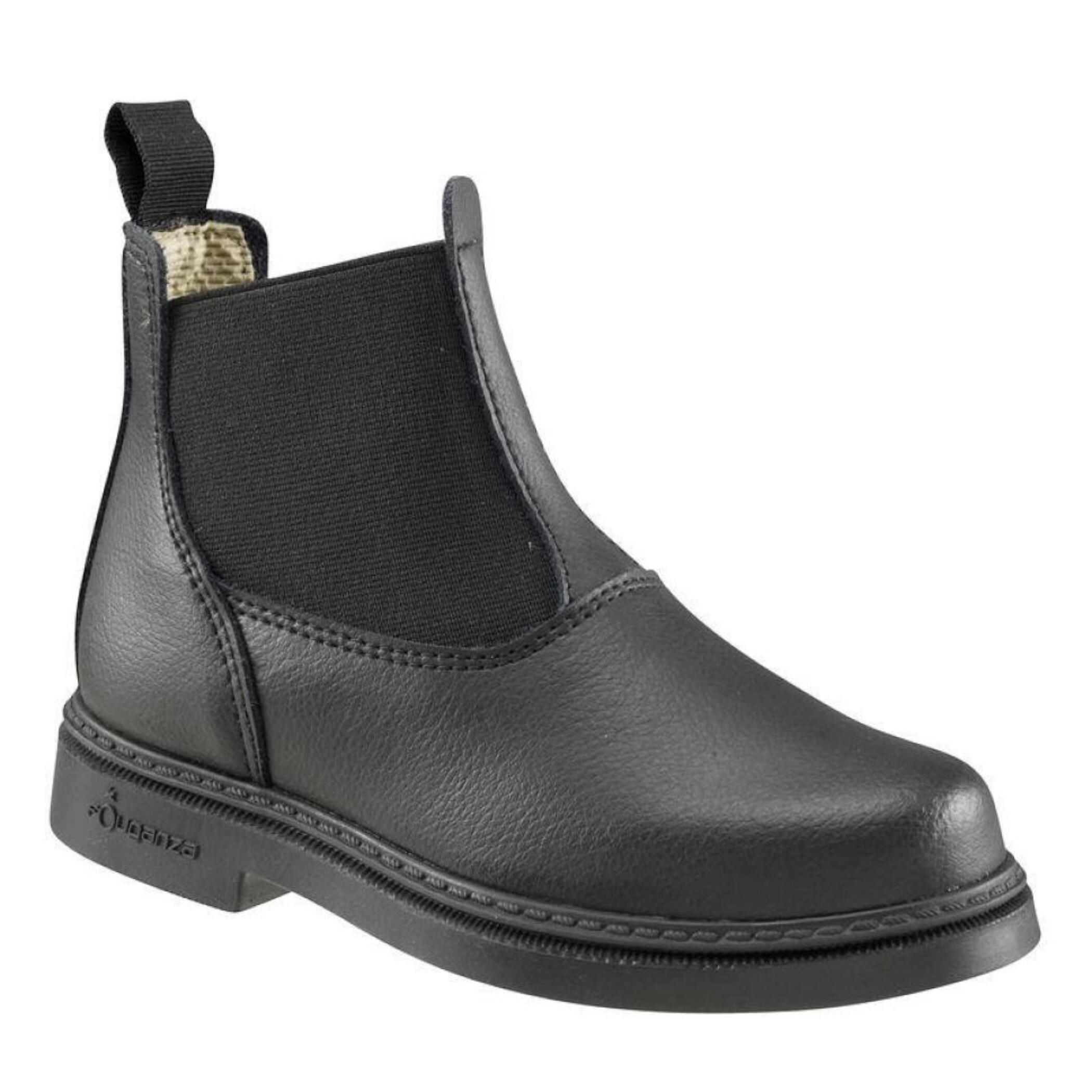 Botines Equitación Classic Niños Negro Piel 1/1