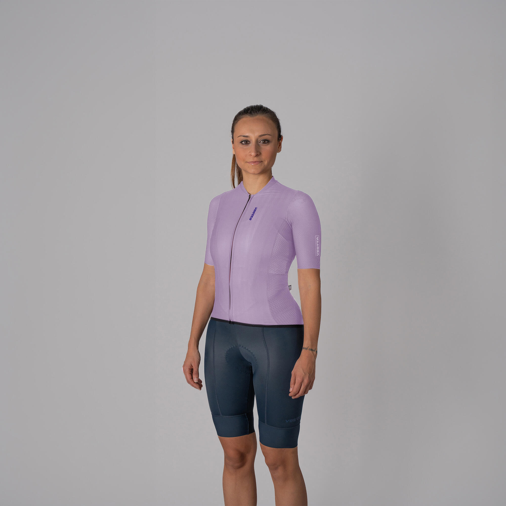 Maillot ciclismo manga corta Vestta Pro Plus Lilac 3/6